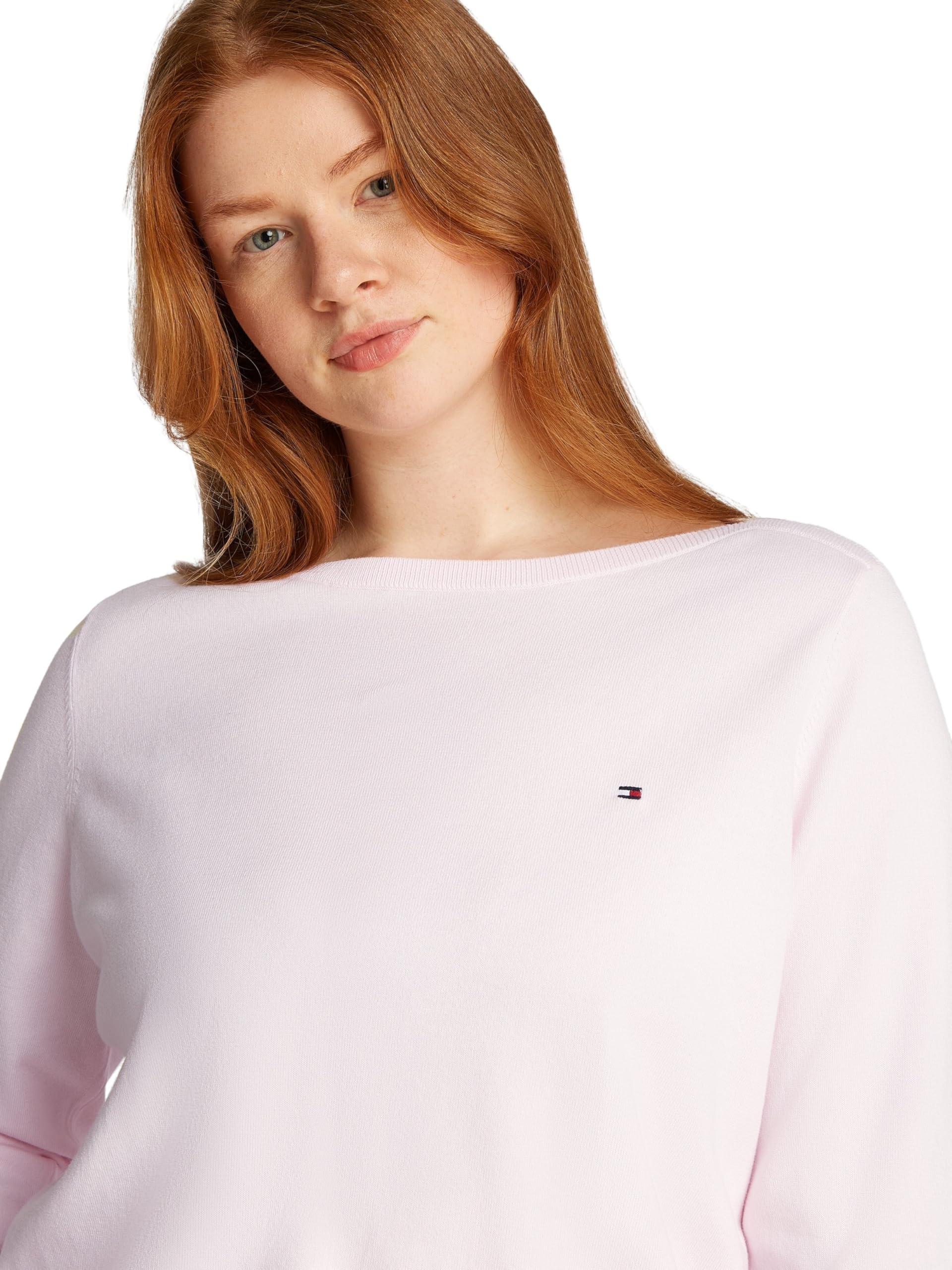 Tommy Hilfiger Jersey Mujer Jersey Stitch con Cuello Barco