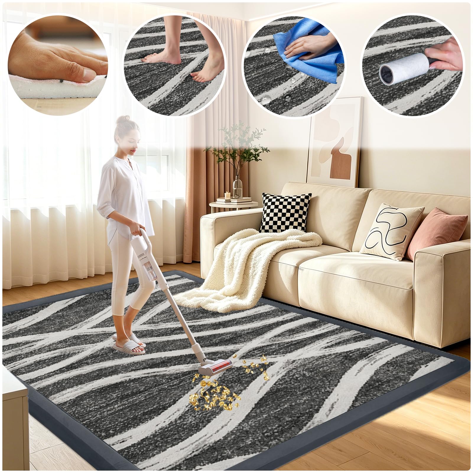 Mata do zabawy dla niemowląt o grubości 2 cm mata do raczkowania z pianki z pamięcią kształtu 130 x 130 cm | Koralowy aksamitny dywan do przedszkola antypoślizgowa miękka mata podłogowa dla niemowląt dzieci salon pokój zabaw maluch