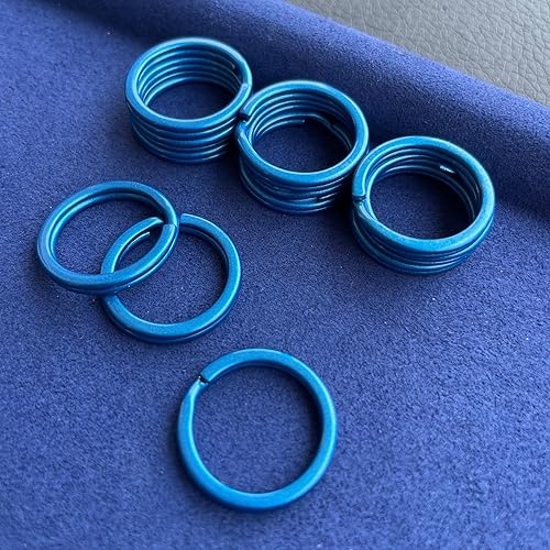 Miniatura 4 de Silipac Llaveros pequeños de 0.8 pulgadas (0.787 in)  Llavero resistente a granel para manualidades  Llavero dividido collar para mascotas, llaves