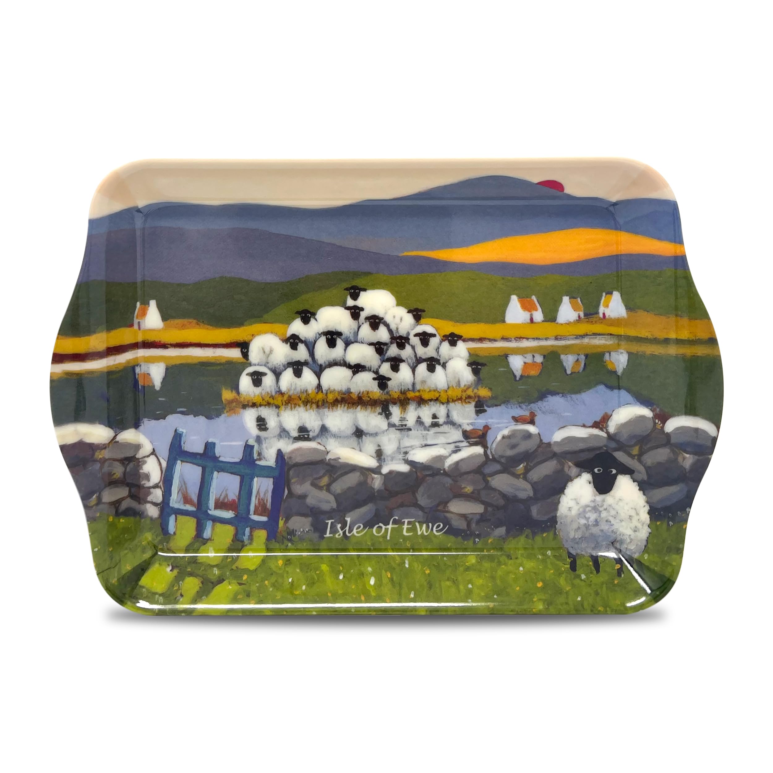 Thomas Joseph Multicolor Small Scatter Tray By - Isle Of Ewe - Funny Sheep Gift