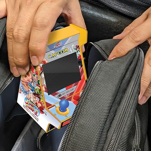 Vista 59 de My Arcade All Star Stadium Nano Player - Mini máquina de arcade portátil con 207 juegos retro, pantalla de 2.4 pulgadas, verde, pequeña arcada