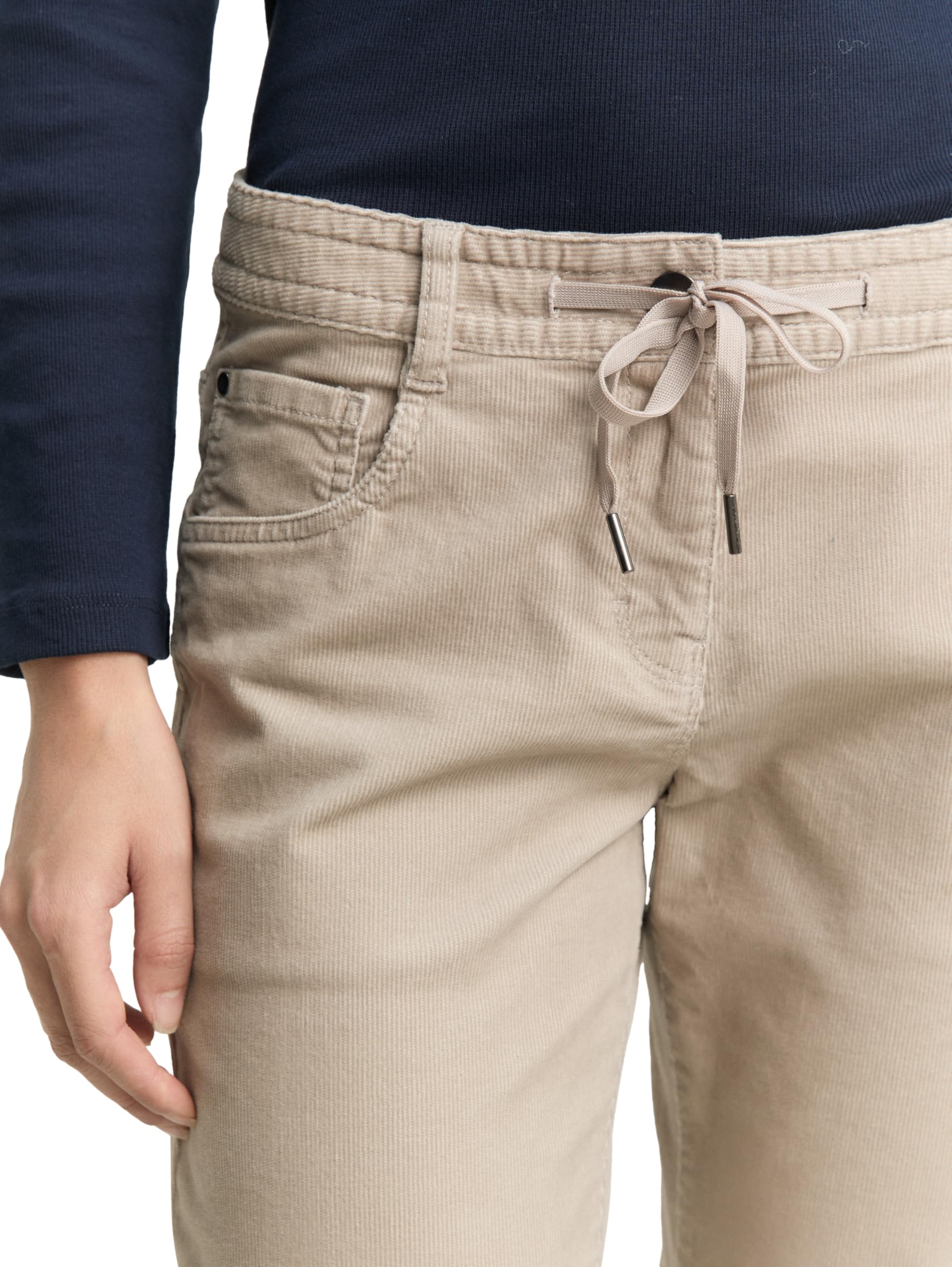 Tom Tailor Damen Tapered Relaxed Cordhose 1049411