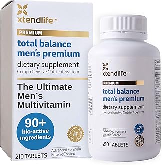 XtendlifeTotal Balance Men’s Premium Multivitamin for Immune, Heart, Digestive & Cellular Health - Extra Strength Daily Support - 90+ Nutrients & Minerals - 30 Day Supply