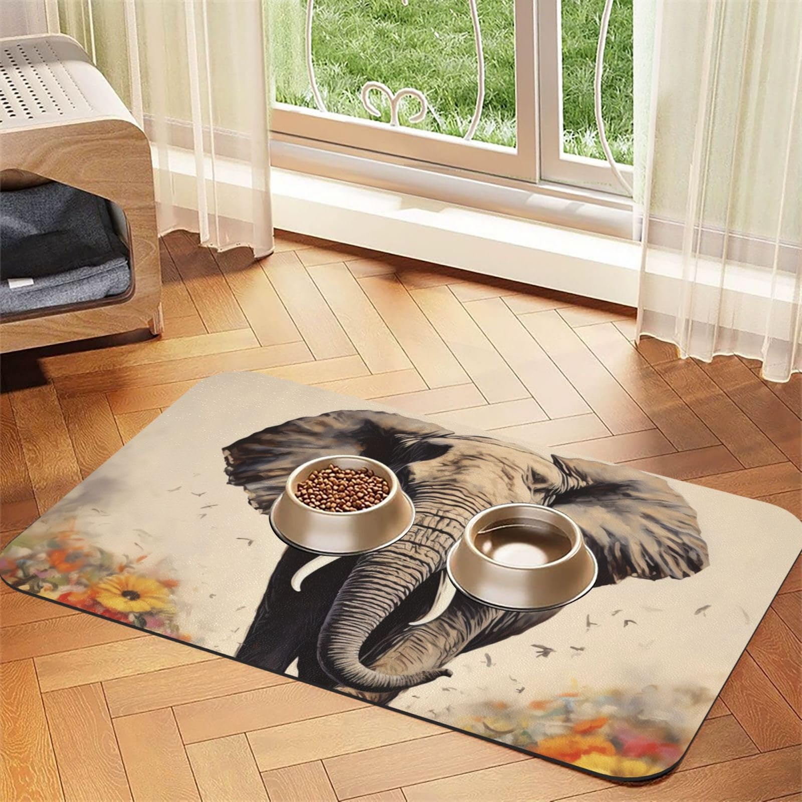 Tapis d'alimentation pour animaux de compagnie absorbant 30x45cm