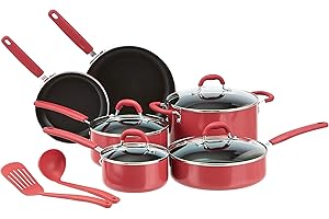 Red Non Stick Pots and Pans Set - An Unbeatable Bargain for Culinary Excellence