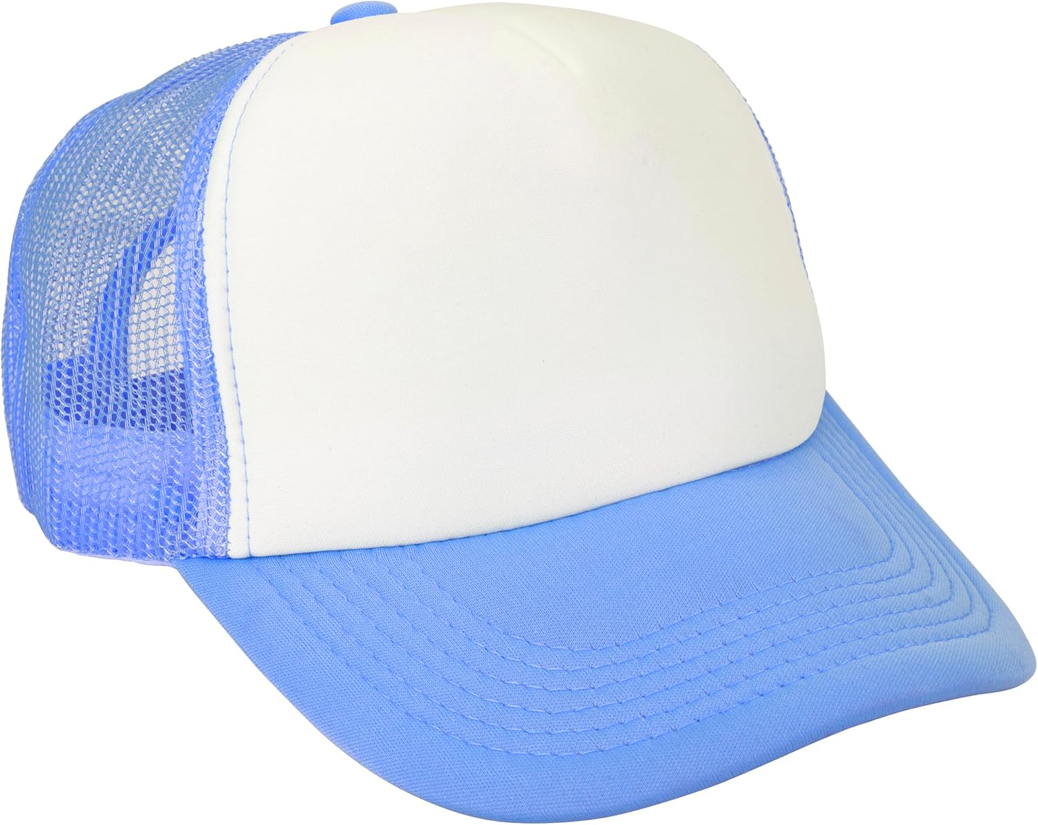 Gelante 12 Pcs Sublimation Blank Trucker Hats - 5 Panel Mesh Snapback Baseball Cap Bulk