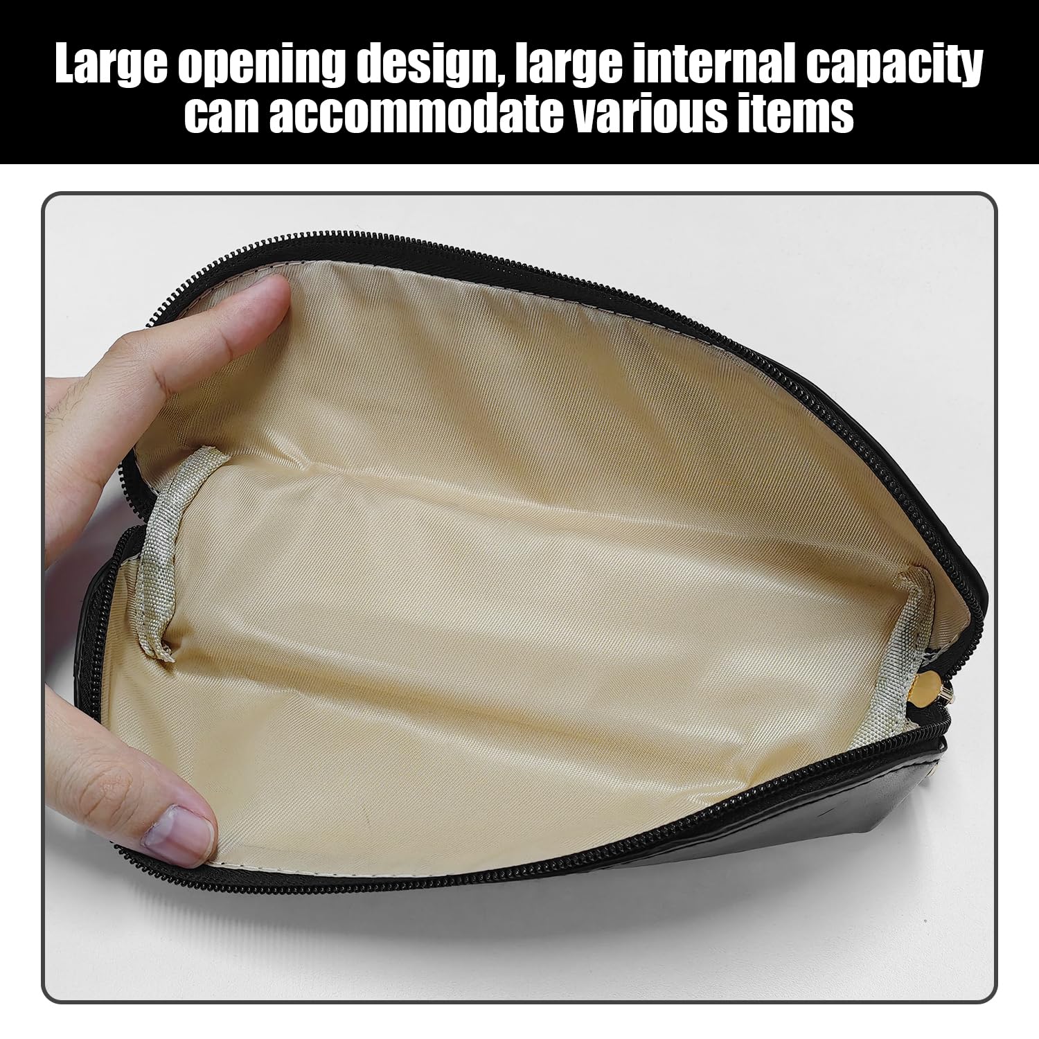 2 Pieces Simple Makeup Brush Bags, Classic And Fashionable, Multi-Function Storage Props, Reusable, Convenient Travel Makeup Bags - Image 4