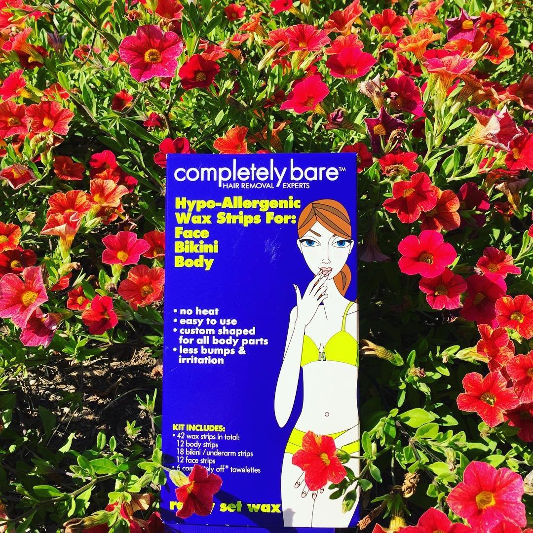 Completely Bare Hypo Allergenic Wax Strips, For Face, Bikini & Body 50 ea (Pack of 6)