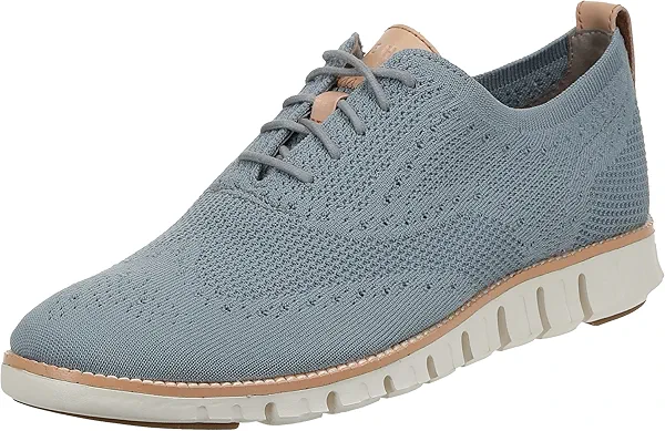 Cole Haan Men's Zerogrand Stitchlite Wingtip Shoe, Ironstone/Ivory, 12 Medium US