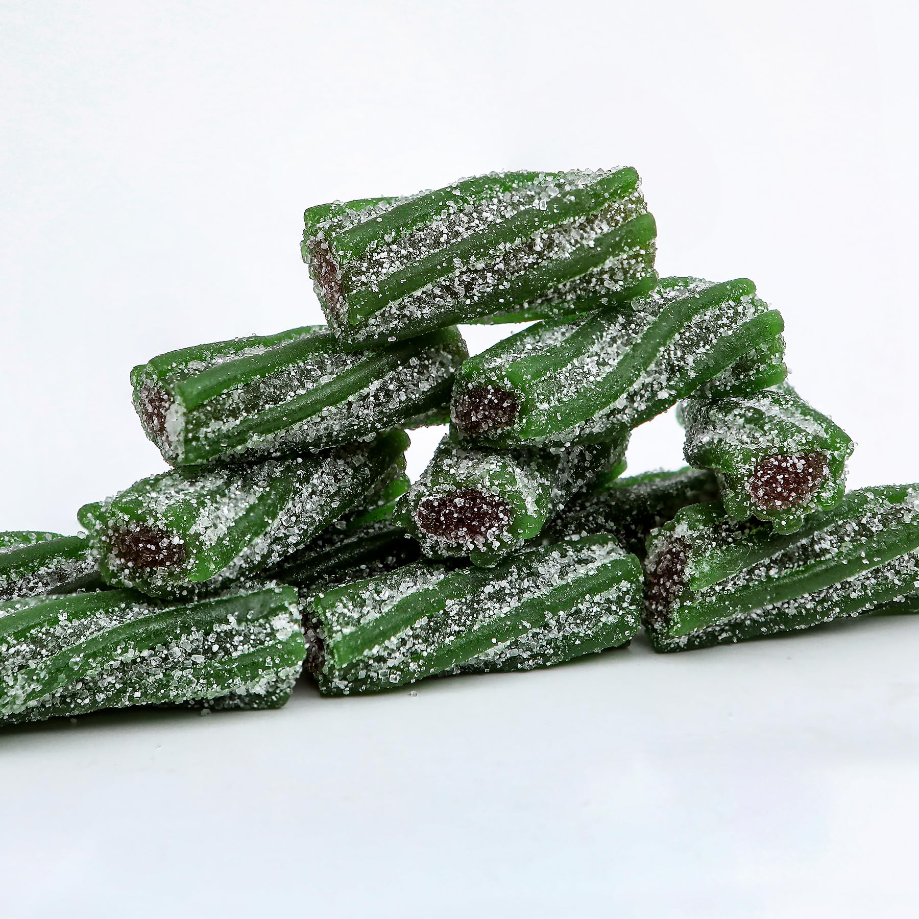 Smarty Stop Sour Licorice Twist Bite Gummy Candy/Twisteroos Pectin Filled Licorice Sour Gummies (Watermelon, 5 Pound (Pack of 1))