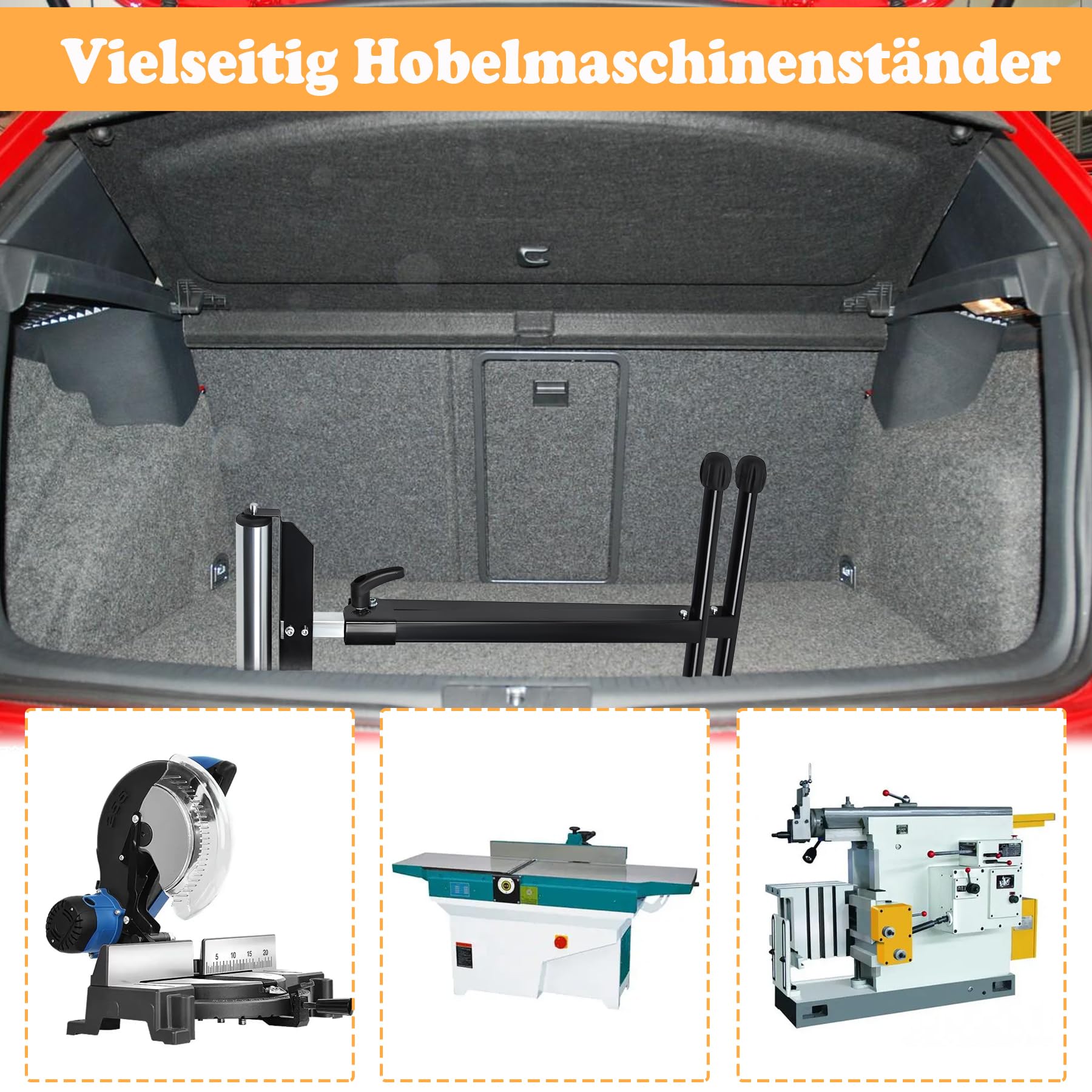 SUBTLETY 68 – 108 cm, altura regulable, juego de 2 soportes plegables con patas antideslizantes, soporte de apoyo, caballete de soporte de hasta 60 kg, banco de trabajo, caballete para trabajar madera