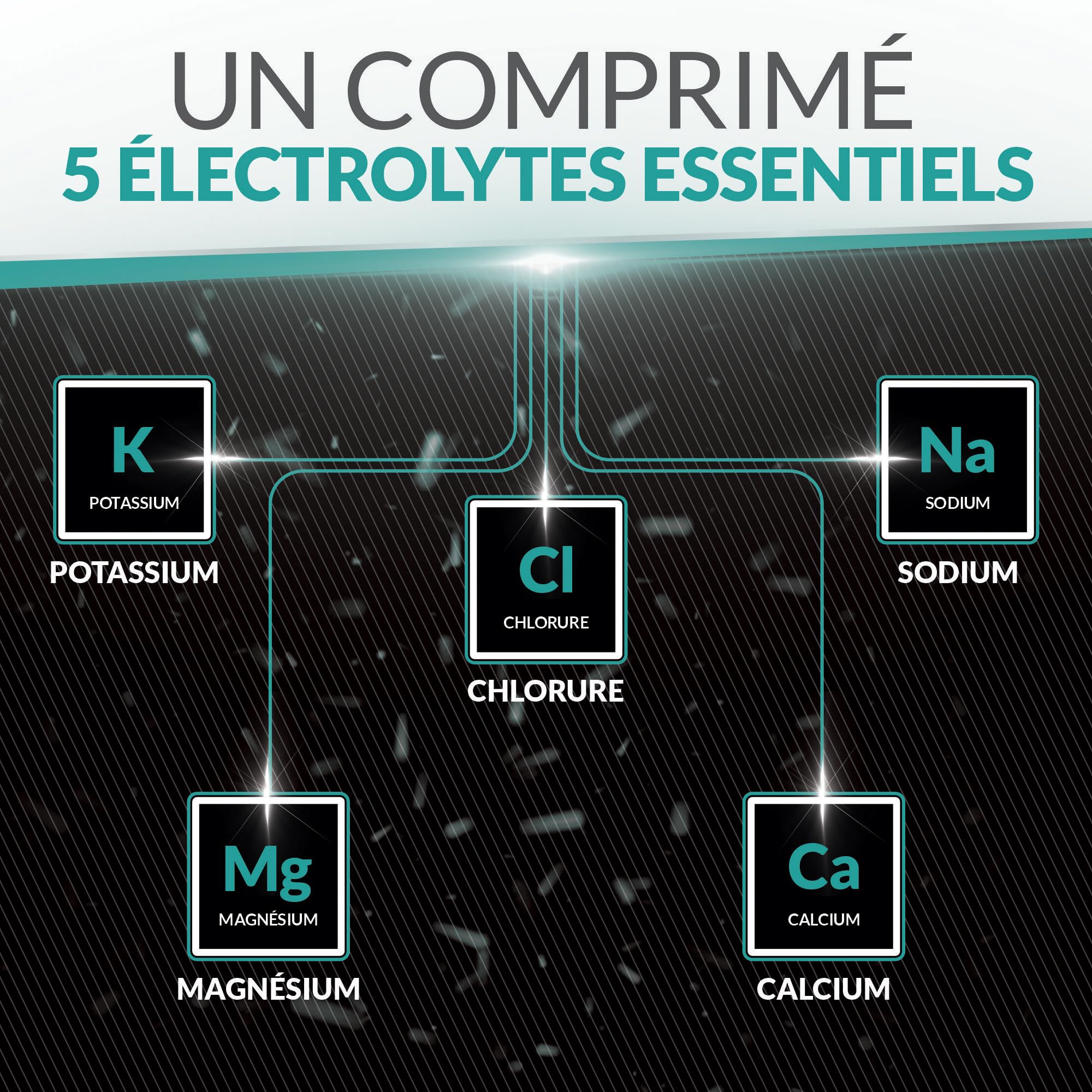 Complexe d'Électrolytes - 270 Comprimés Véganes Sans Arôme, avec Sodium, Potassium, Magnésium & Phosphate de Calcium - Convient aux Régimes Carnivore & Paléo - Fabriqué en Europe - Xellerate Nutrition