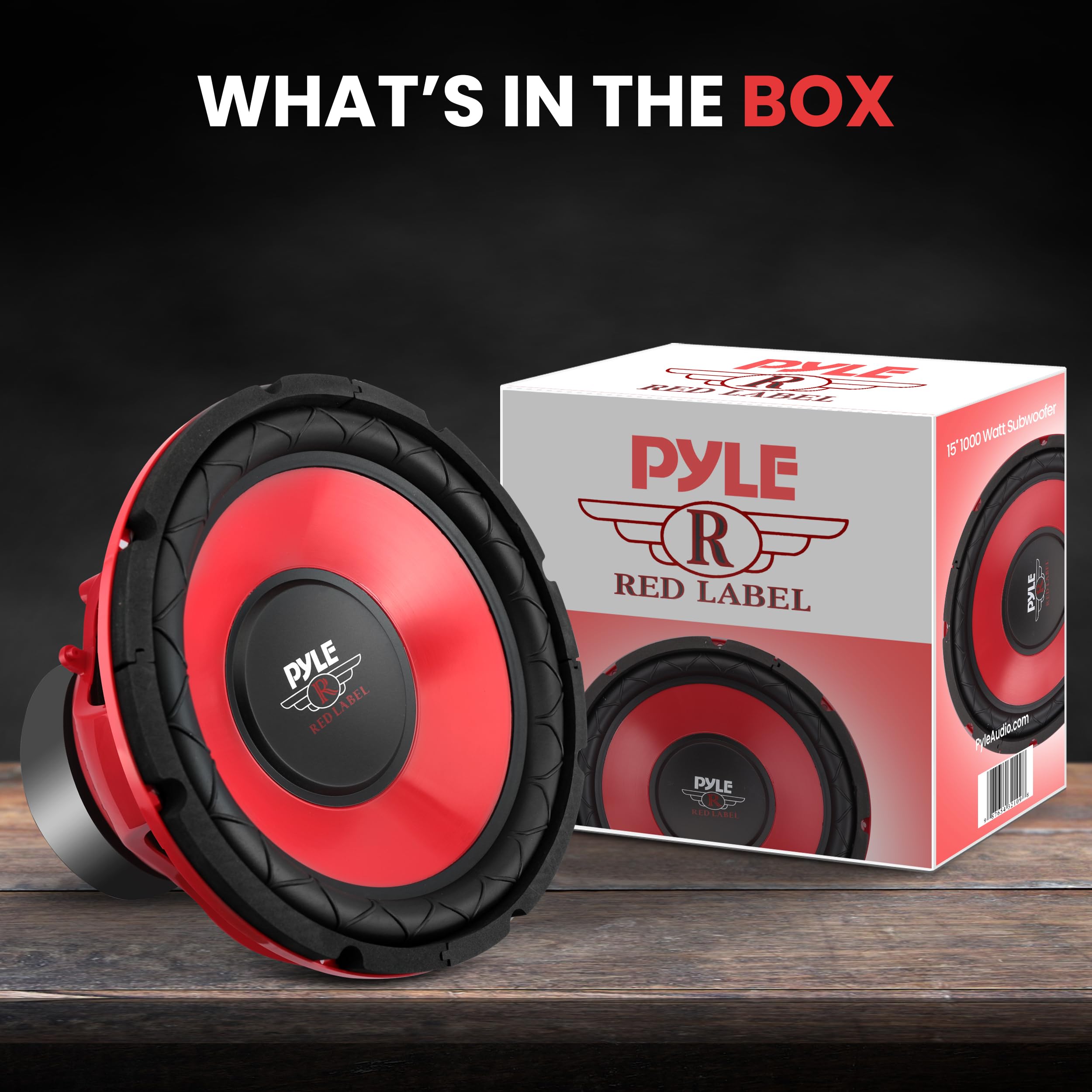 Amazon.com: Pyle PLW15RD 15-Inch Red Cone High Performance Woofer