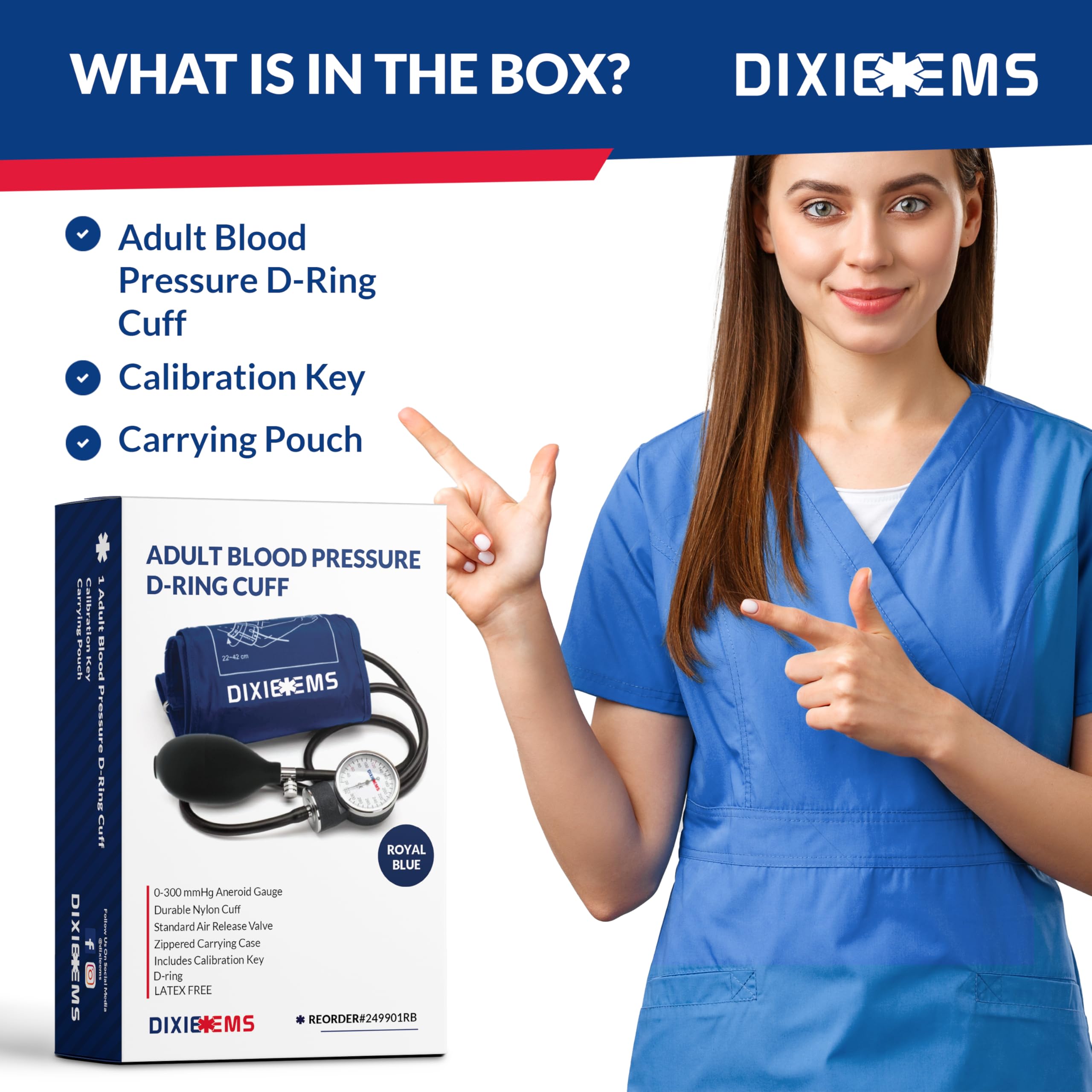 Dixie EMS Blood Pressure Monitor - Black -7