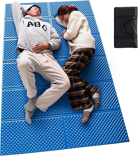 Colchoneta de espuma para acampar, ligera, de celda cerrada, plegable, a prueba de humedad, colchón de camping portátil para senderismo al aire