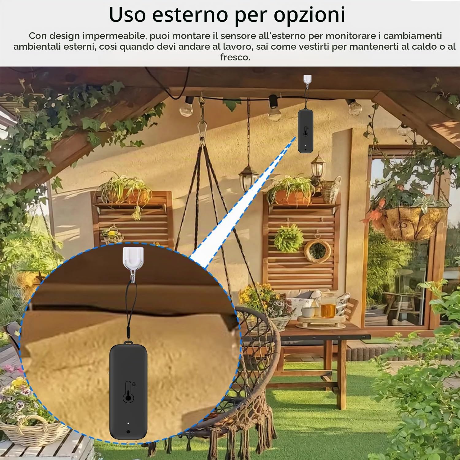 Termometro intelligente WiFi: sensore di temperatura senza fili con avvisi app, esportazione di memoria dati, monitor remoto impermeabile per serra cantina, compatibile con Alexa (4 pezzi)