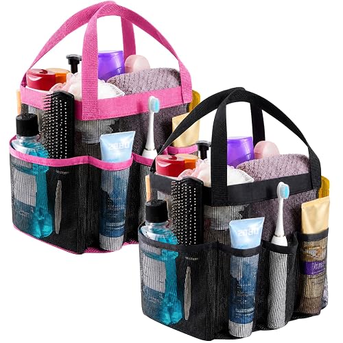 Lifewit Mesh Shower Caddy 2 Packs, Freestanding Portable Shower Tote