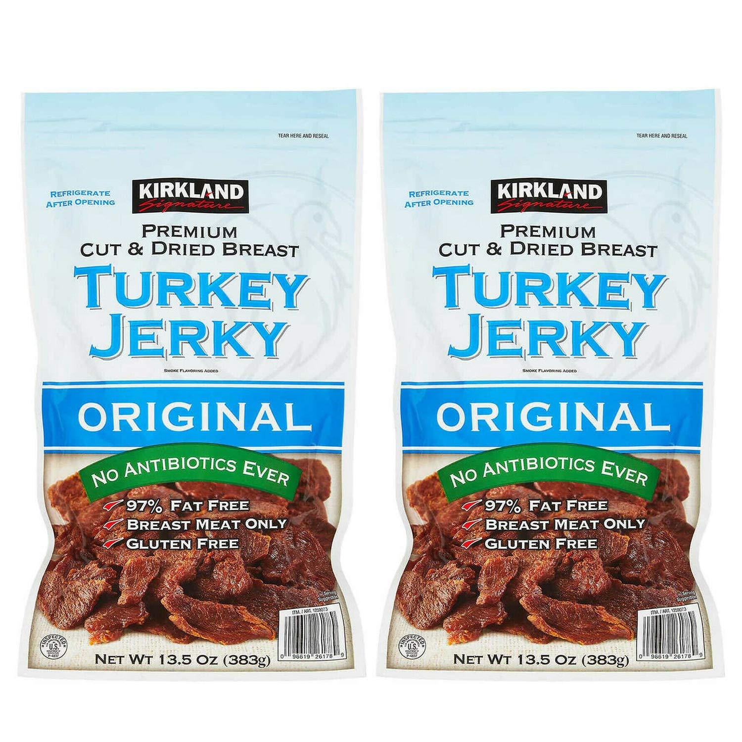 Kirkland Signature Turkey Jerky, Original, 13.5 oz (2 Pack