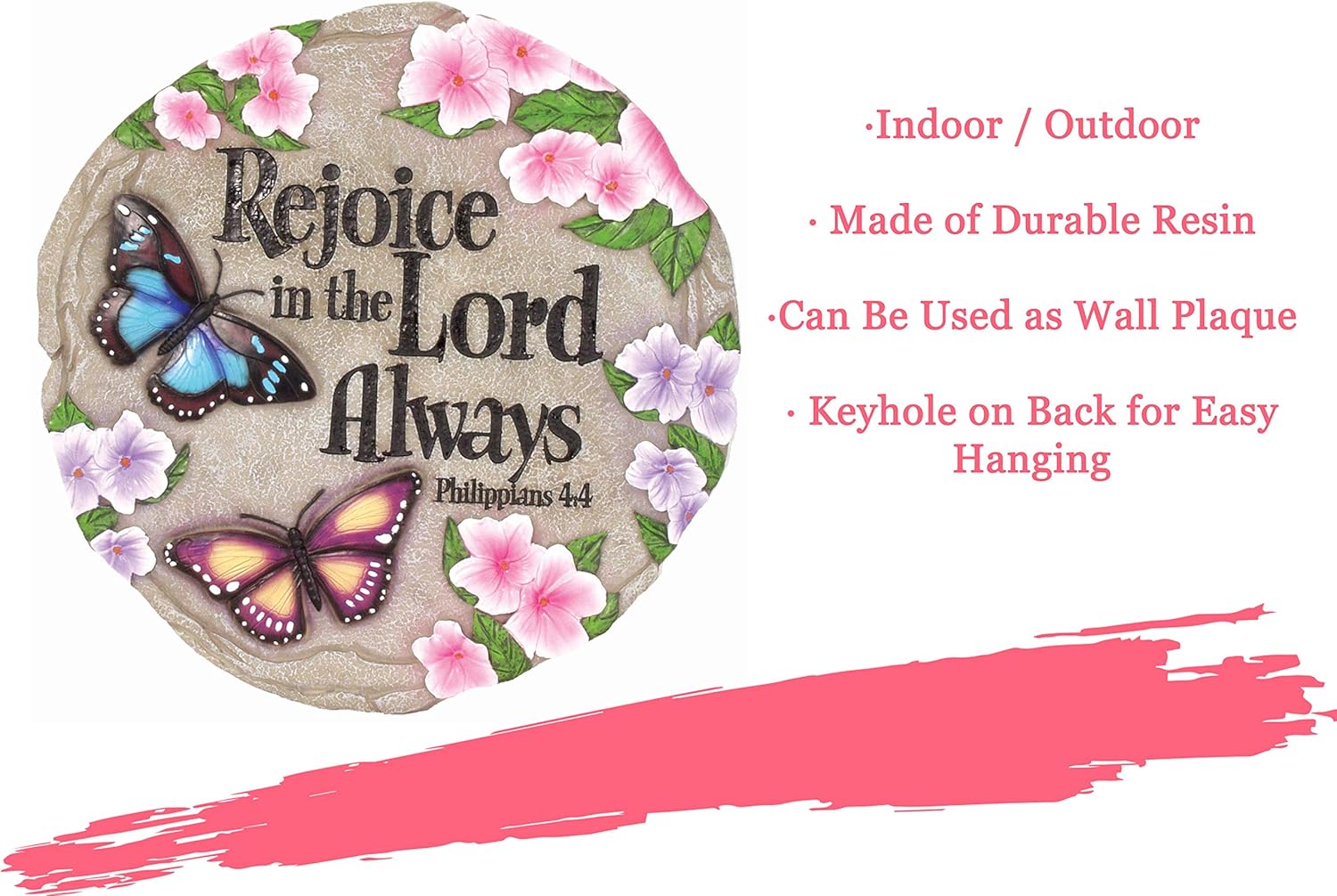 Spoontiques Rejoice in The Lord Stepping Stone