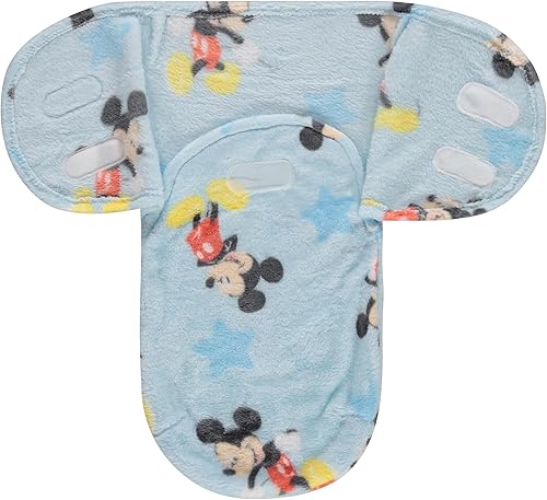 Miniatura 3 de Disney Mickey Mouse - Saco para envolver al bebé de una sola capa, manta de envolver para recién nacido, manta suave y cómoda, manta para dormir o