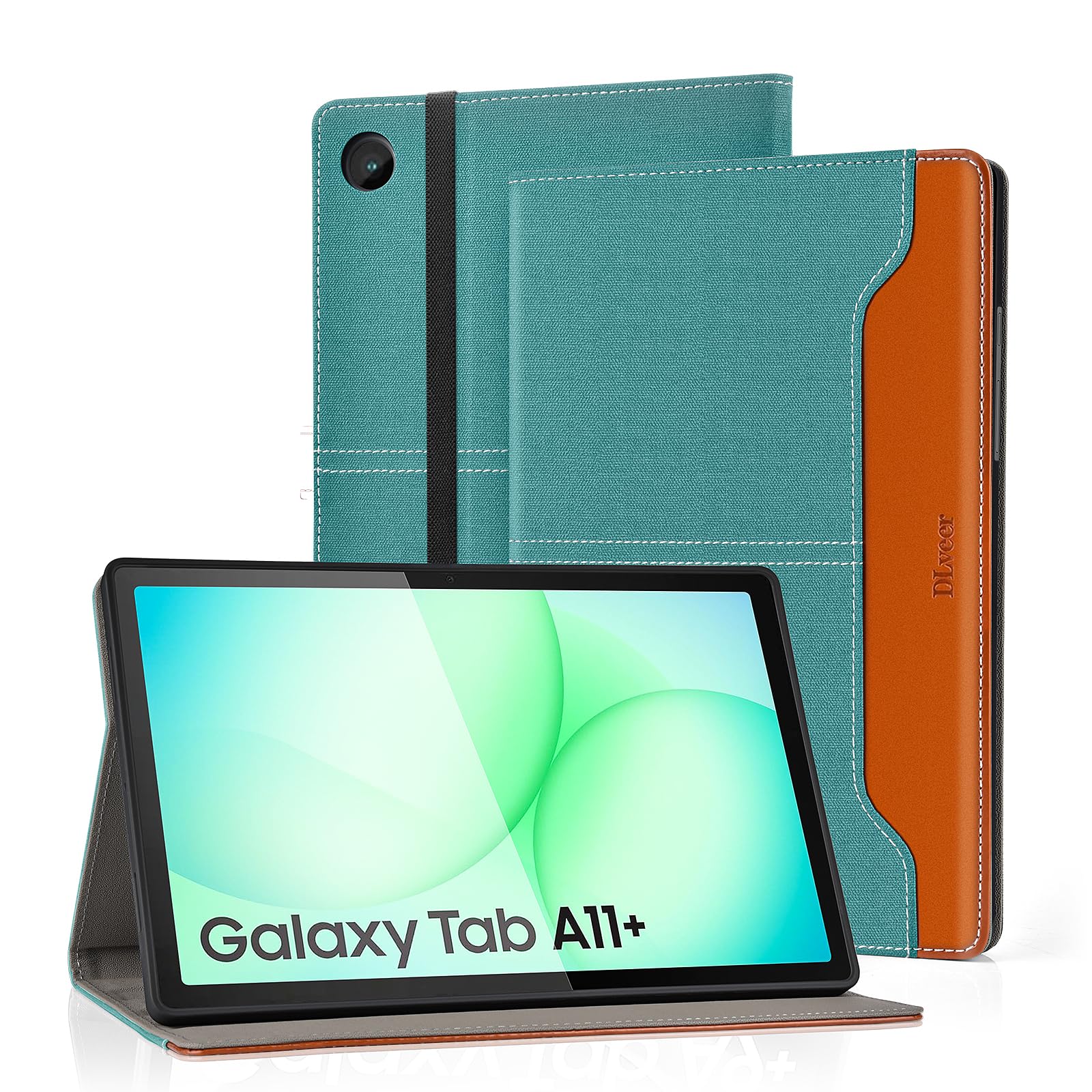 DLveer Hülle für Samsung Galaxy Tab A11/A9 Plus | Auto Schlaf/Wach,PU Leder/Soft TPU Hülle für Galaxy Tab A11+/A9+ 11 Zoll (Modelle SM-X230/ X236B/ X210/ X215/ X216)