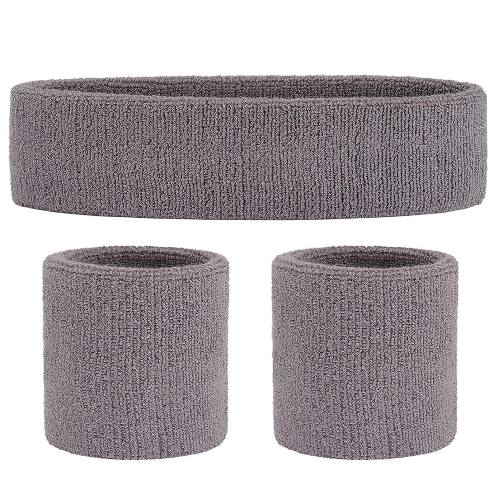 ONUPGO Schweißband Set Sportstirnband Handgelenk gestreifte Schweißbänder Frottee Sporttraining Basketball-Armband Stirnbänder Feuchtigkeitstransport Schweiß absorbierendes Stirnband