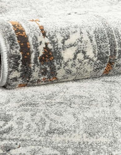 Miniatura 6 de Unique Loom Finsbury Collection Alfombra de área - Charlotte (3 pies 3 pulgadas x 5 pies 3 pulgadas, rectangular, multicolor, gris)