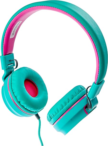 OEX Fone de ouvido com microfone dobravel Teen Fluor HS107 - Turquesa e  Rosa | Amazon.com.br