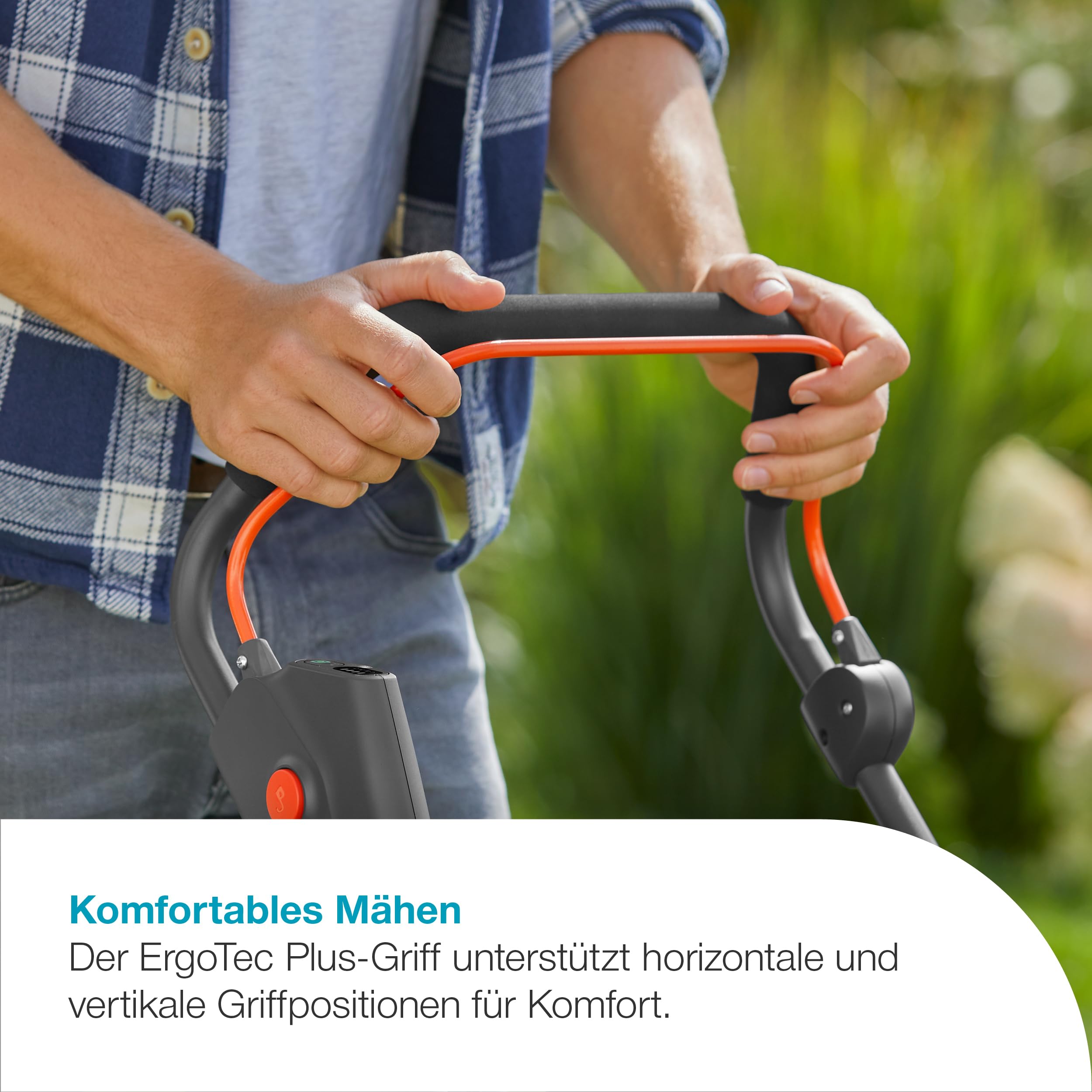 Gardena Akku-Rasenmäher PowerMax 37/36V P4A Ready-to-Use Set: 37 cm Schnittbreite, 45 l Fangkorb, Ergonomisch, Höhenverstellung, Kabellos (14638-20)