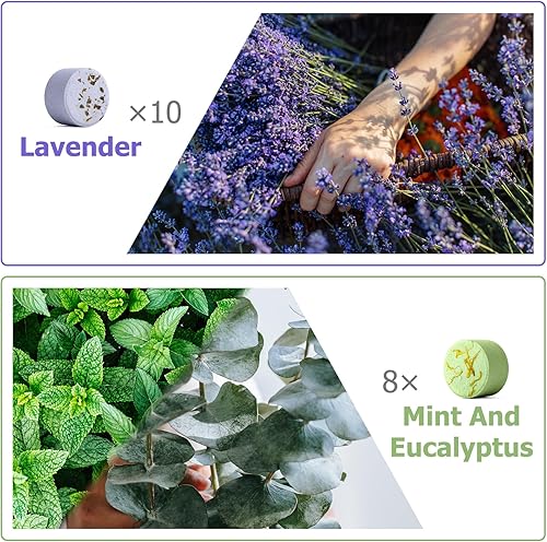 Miniatura 3 de SWCANDY Vaporizadores de ducha, aromaterapia, 18 unidades de eucalipto para ducha, tabletas de ducha de lavanda, cuidado personal y regalos de spa