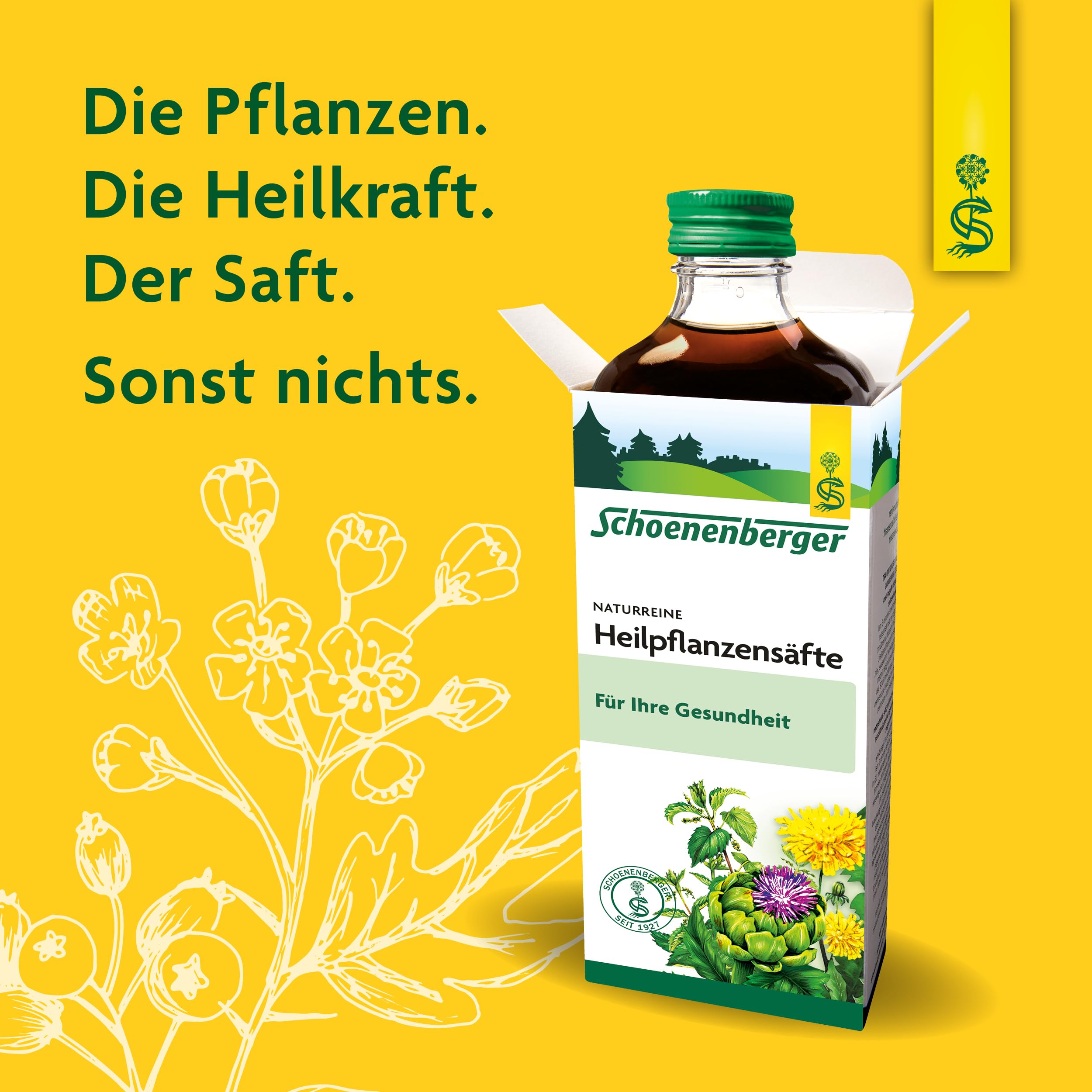 Schoenenberger - Baldrian naturreiner Heilpflanzensaft - 3x 200 ml (600 ml) Glasflaschen - zur Besserung des Befindens bei nervlicher Belastung - freiverkäufliches Arzneimittel