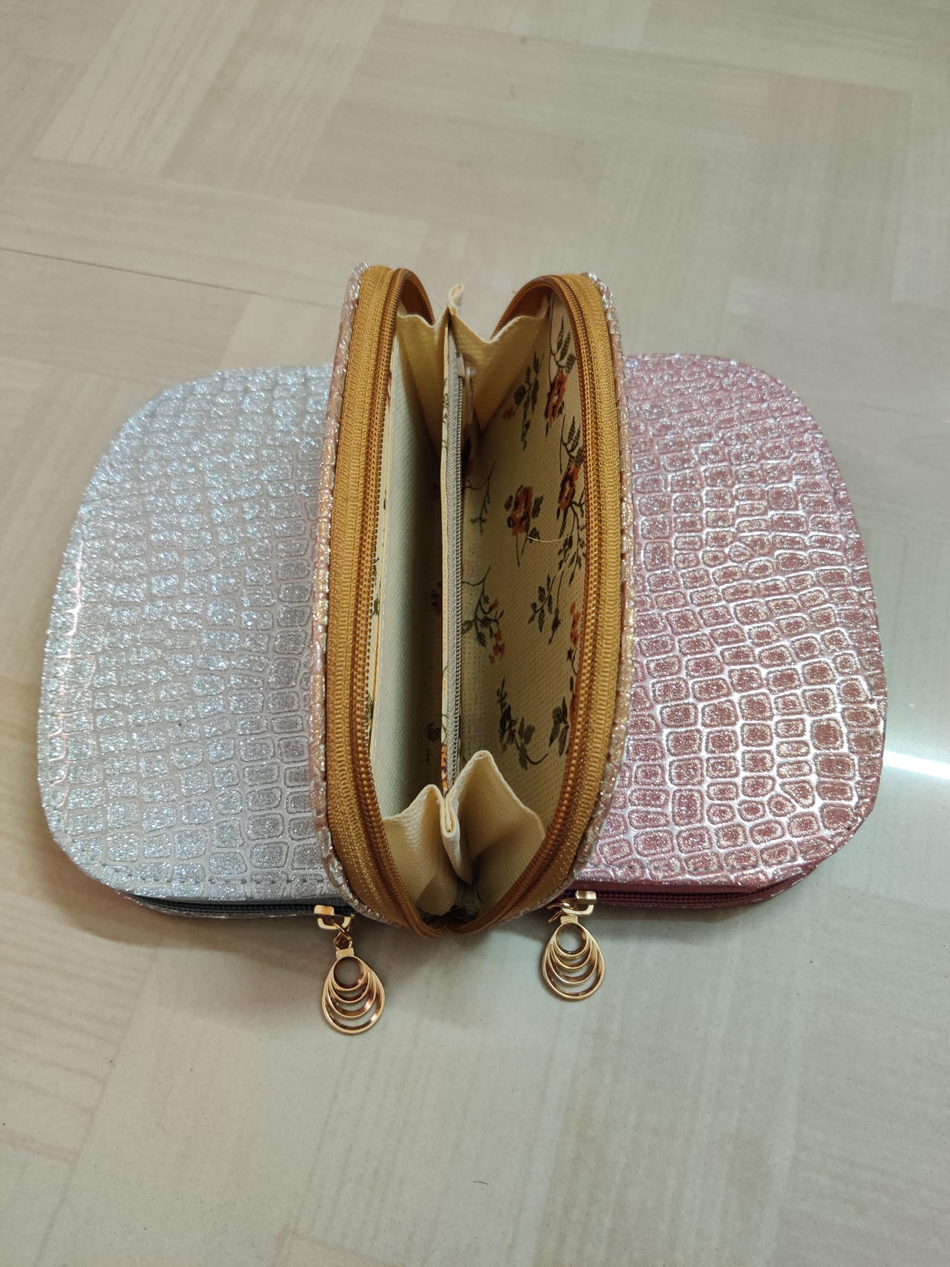 Betterminds Return Gifts Women(Pack of 3), Glitter Purse for Women and Girls,Wedding Gift, Housewarming Return Gifts 4