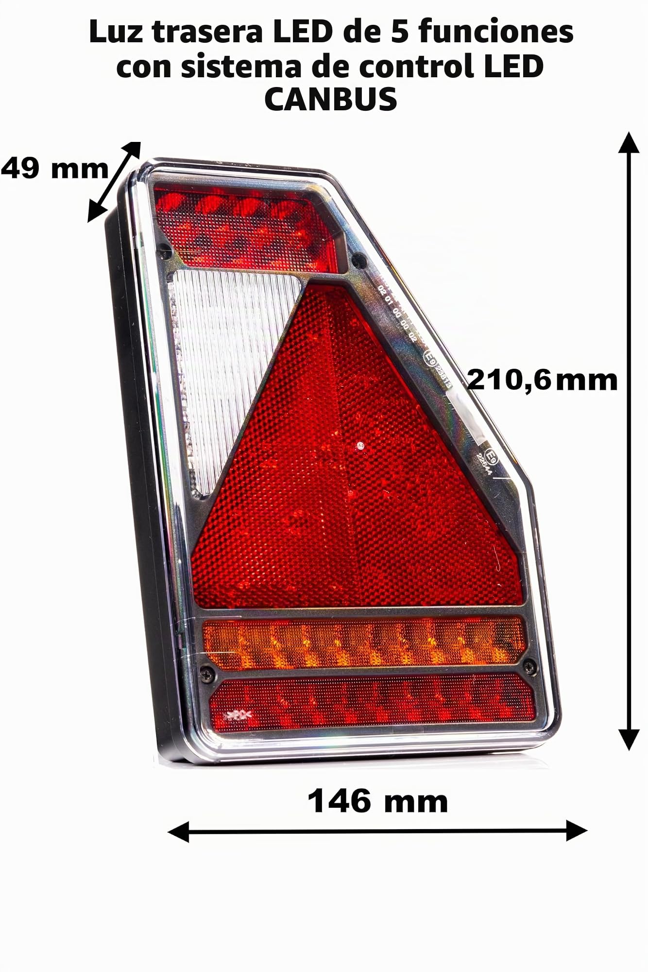 Piloto LED Remolque, Luz LED para Remolque de Luz LED Canbus Cable 5 m Lámpara de Matrícula
