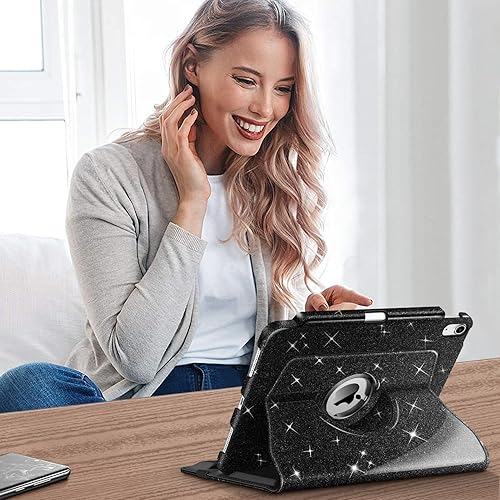 Vista 97 de Fintie Funda giratoria para iPad (A16) de 11ª generación de 11 pulgadas (2025), iPad de 10.9 pulgadas (2022) – [Soporte para lápiz integrado] Funda