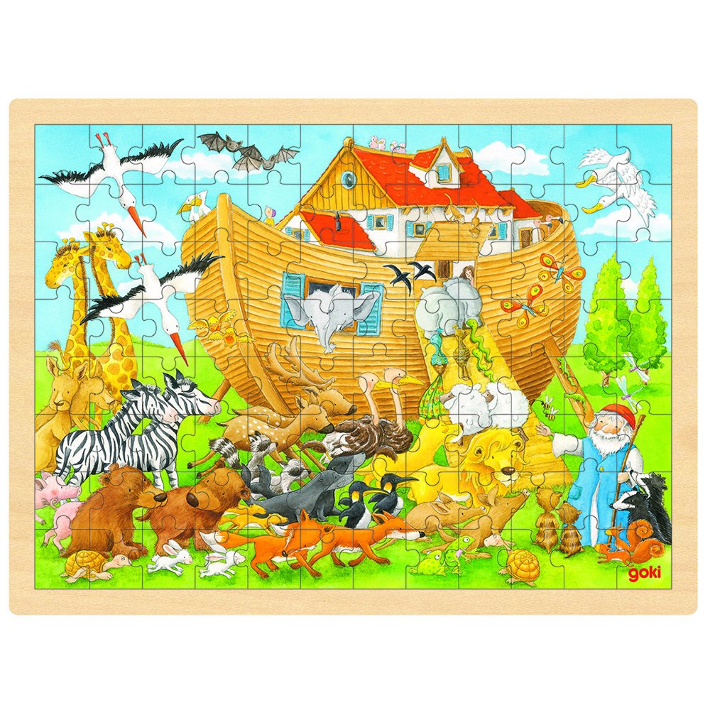 Goki Wooden Entry Into Noah's Ark Puzzle (96 Piece)