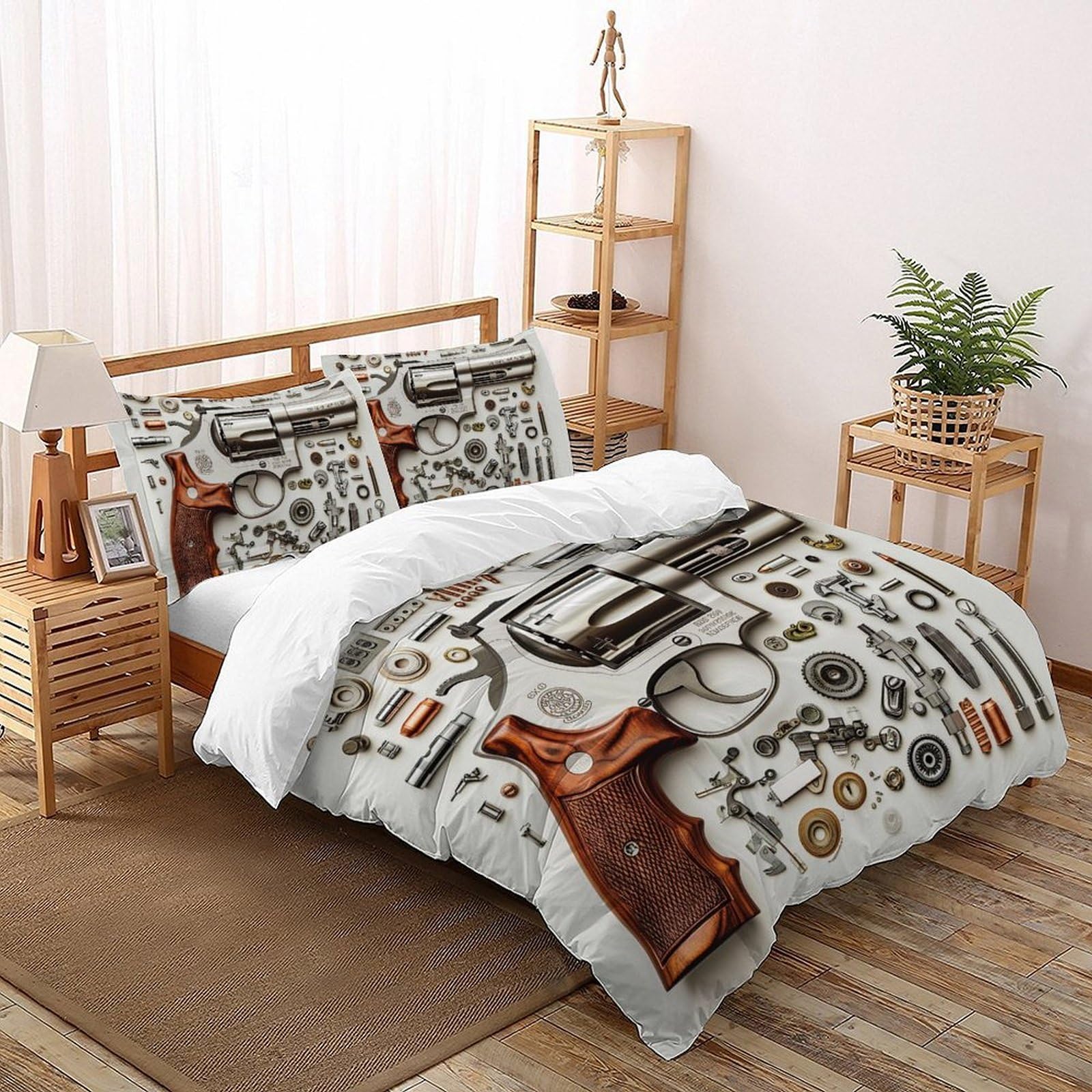 Housse de couette fermeture éclair 260x220cm pour lit super king facile à border