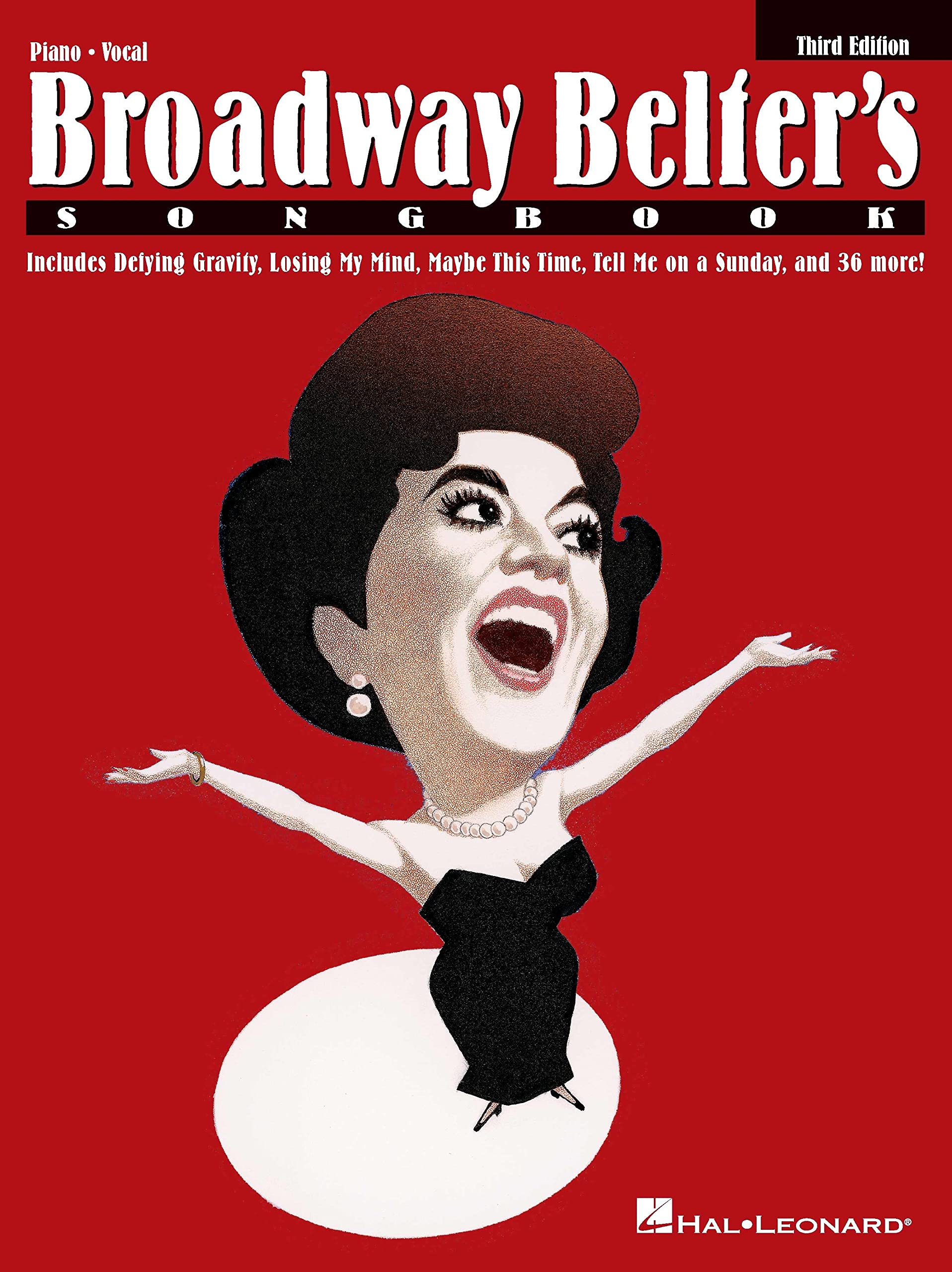 Broadway belter's songbook avec accompagnement piano pour travailler la voix