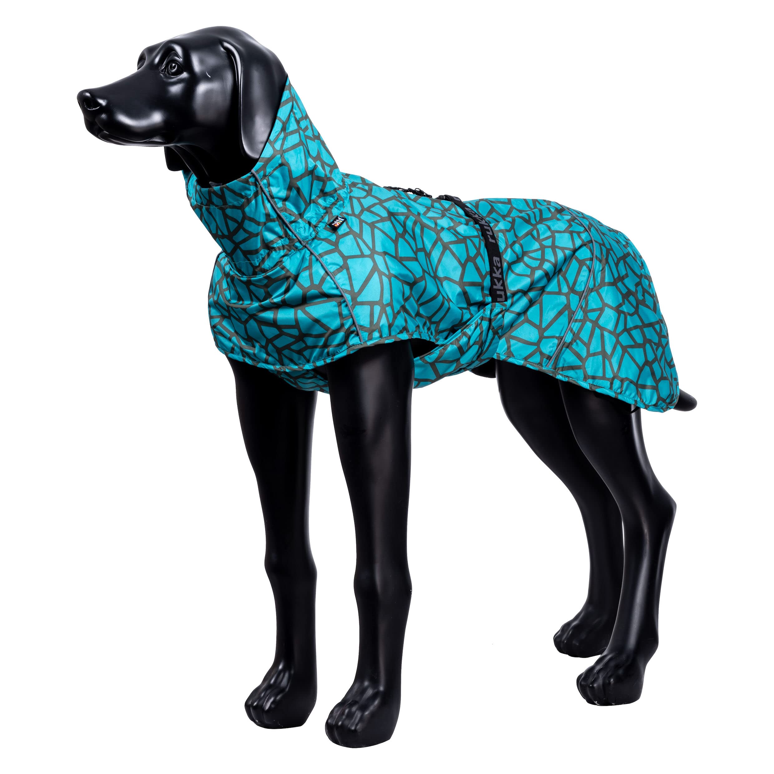 Rukka Pets HAYTON WARM Raincoat Regenmantel für Hunde Aqua 45