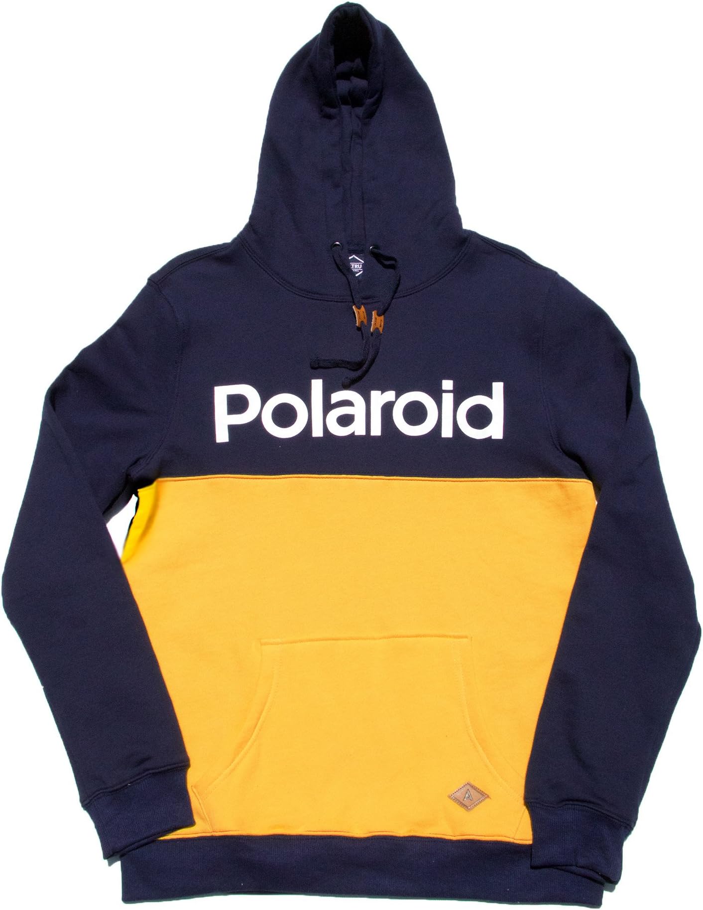 Polaroid Logo Colorblock Mens Hoodie With Kangaroo Pocket