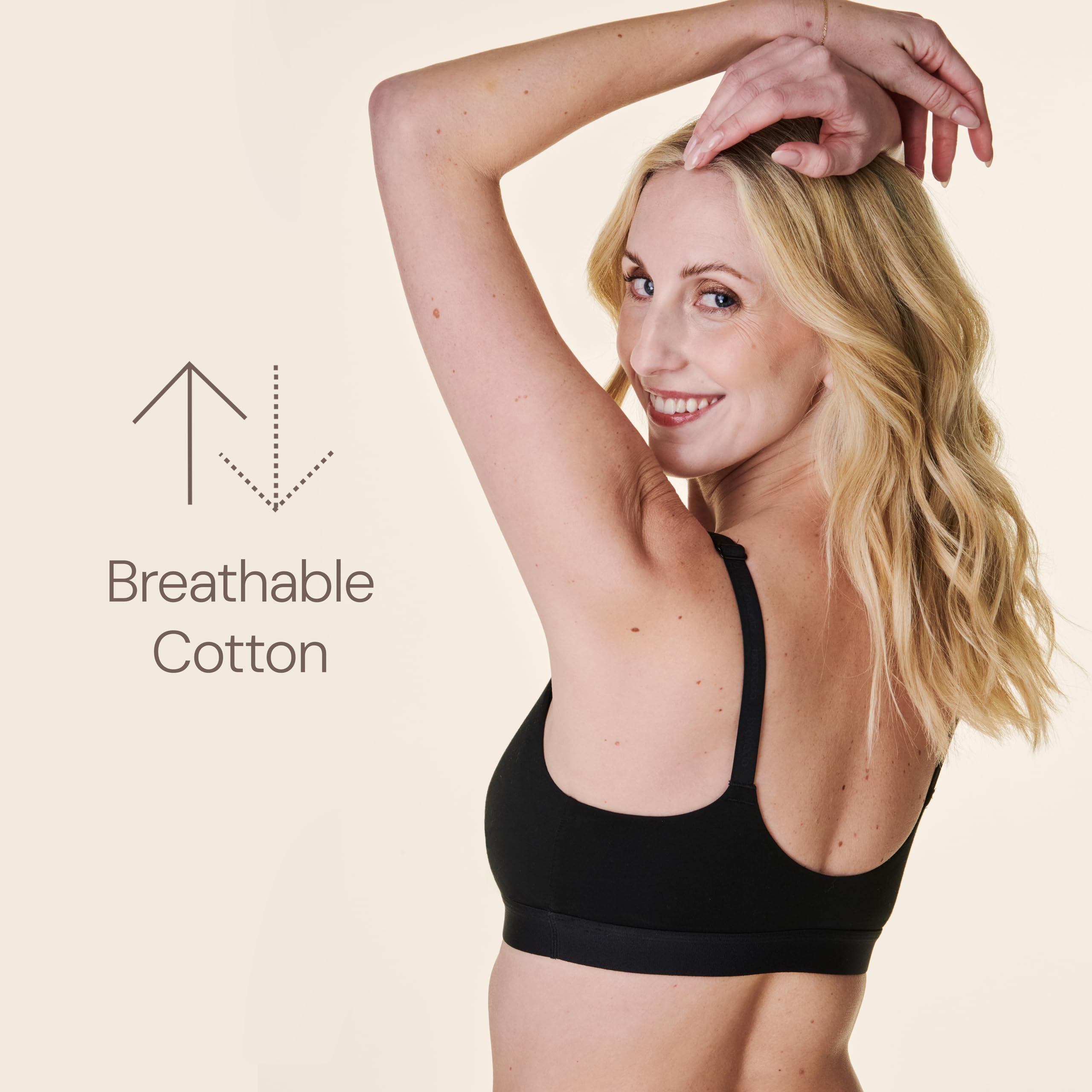 Bravado Designs Reggiseno da donna in cotone per maternità e allattamento, senza fili, copertura completa