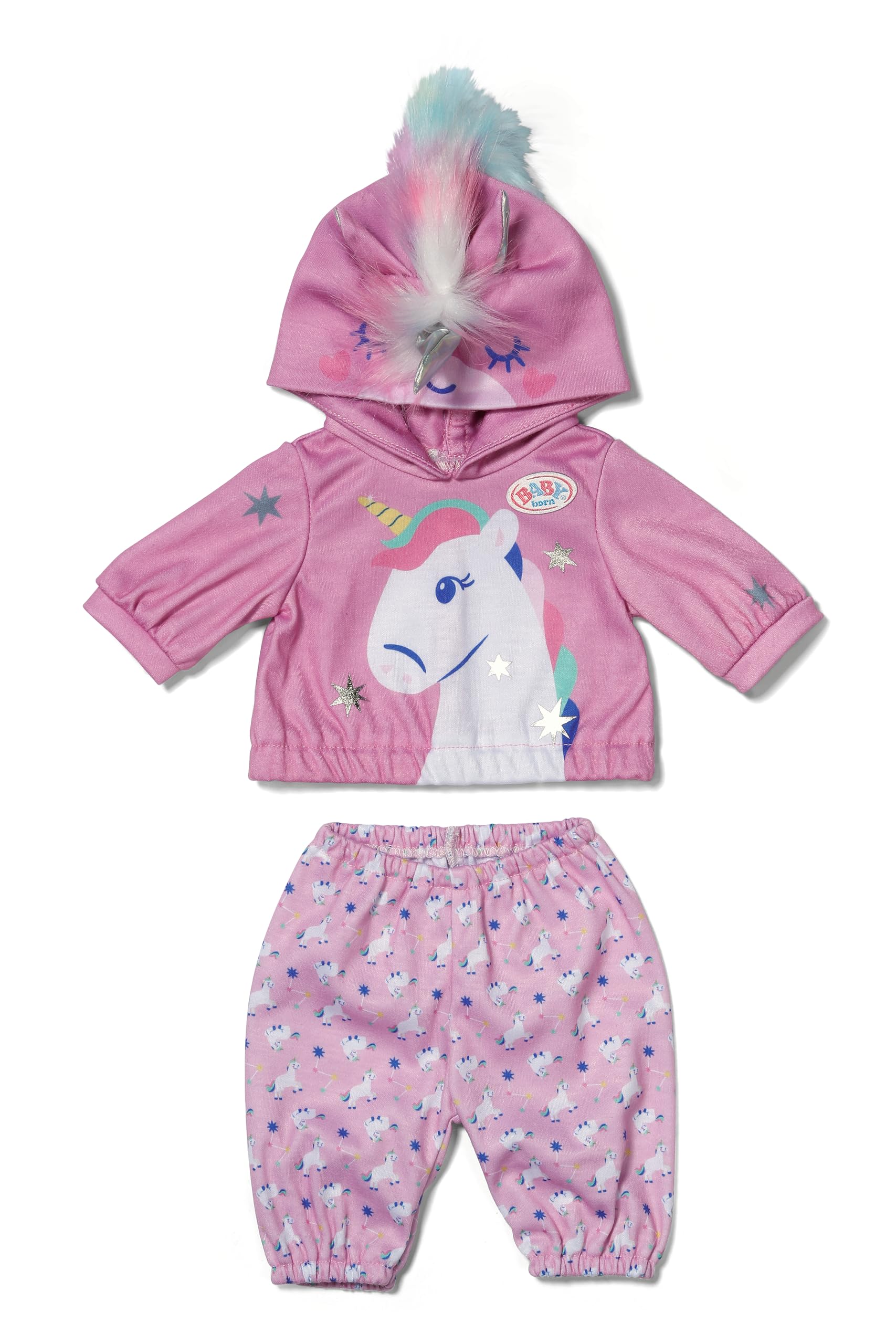 BABY born Unicorn Jogging Suit Outfit - Doll clothes for 43cm dolls - Premium doll accessory - Suitable for children Aged 3+