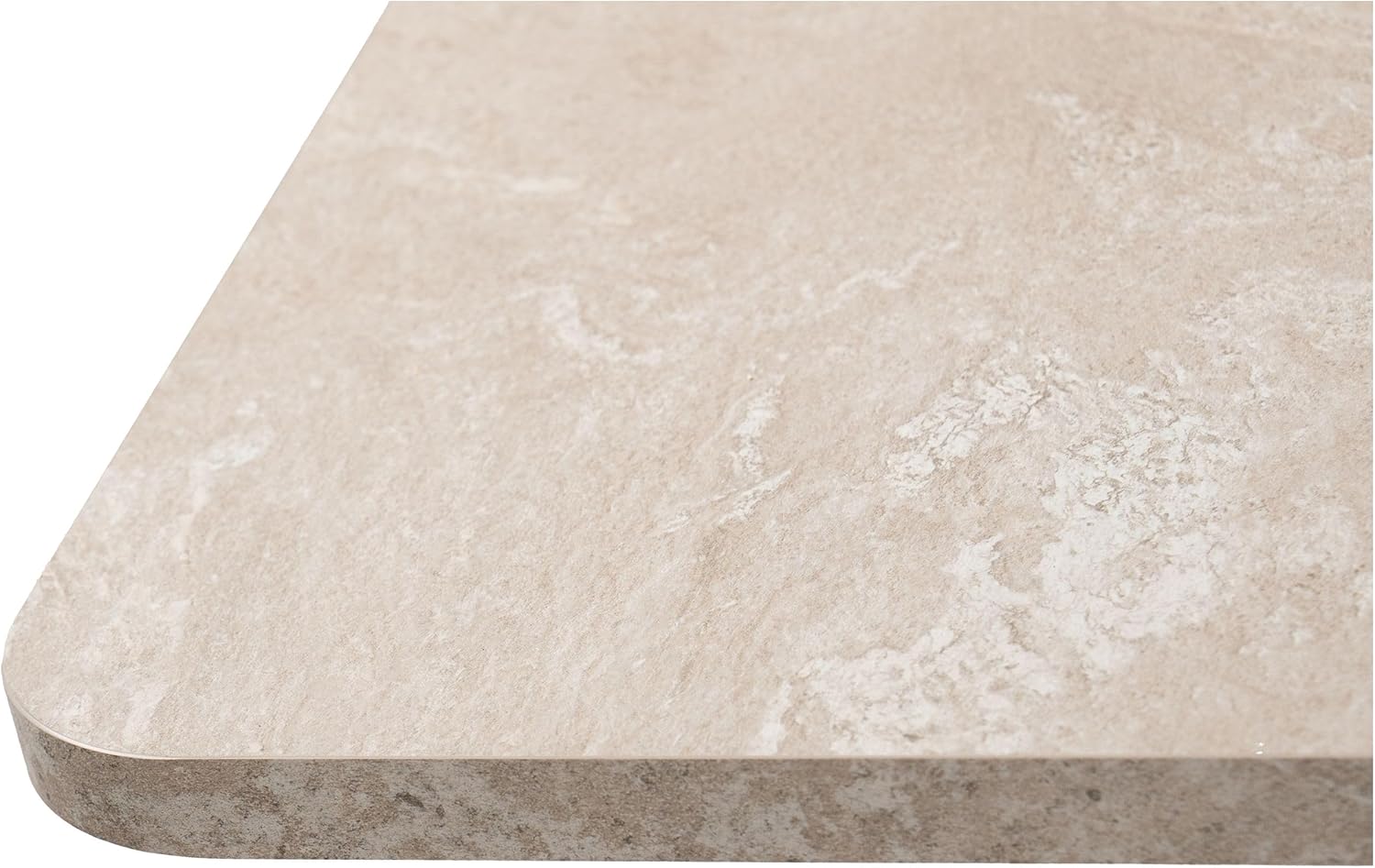 Close-up of the stoneware decor tabletop texture of the Finori Sai 80A dining table.