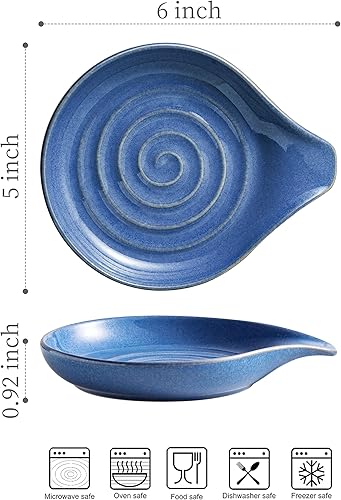 Miniatura 47 de Soporte para cucharas para encimera, soporte para cuchara de encimera con asa para un fácil agarre, decoración de granja, soporte para utensilios