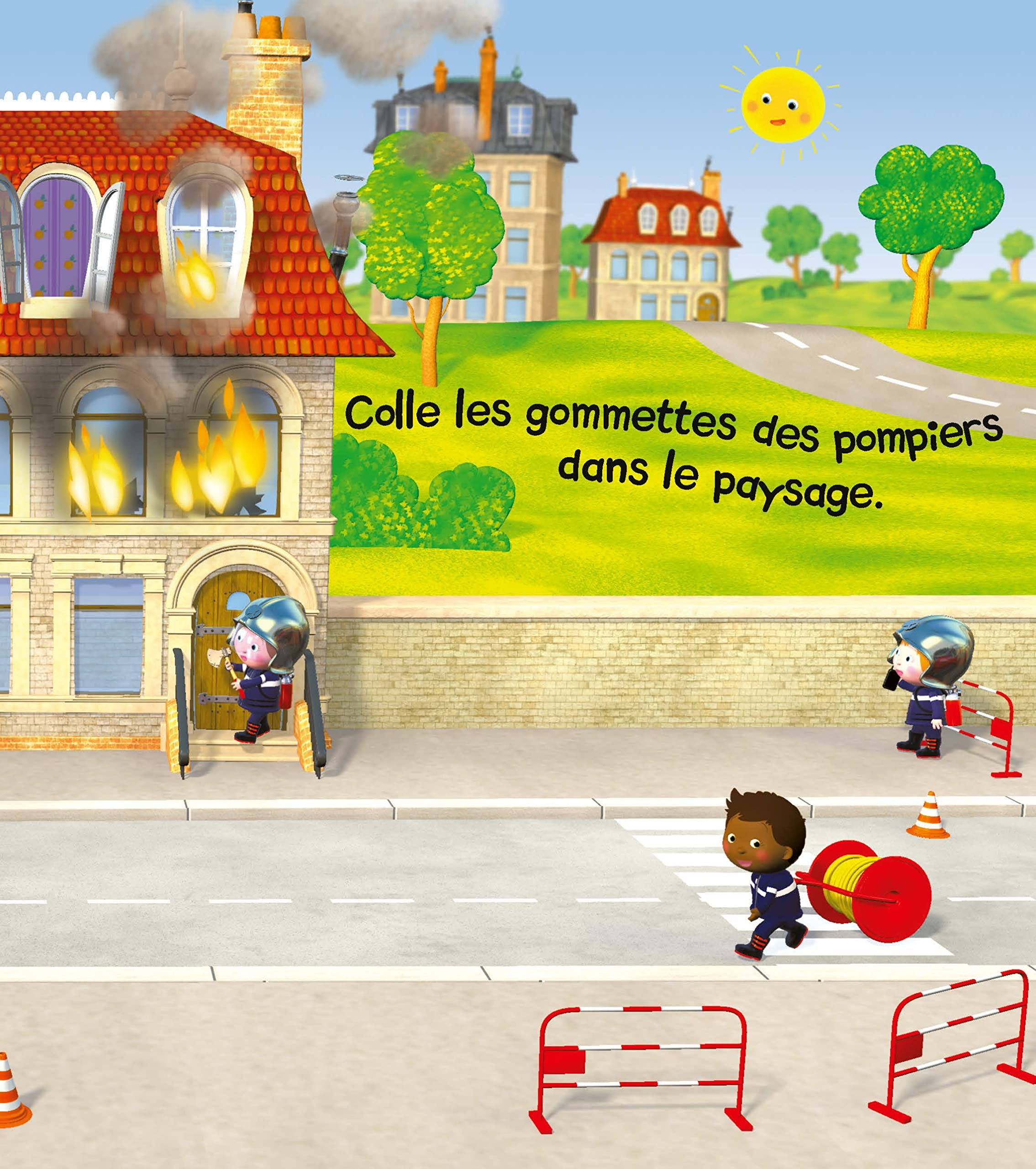 Mes premières gommettes P'tits véhicules - Les pompiers