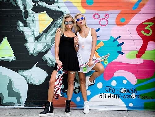 Miniatura 9 de MoBoard - Tabla de skate completa gráfica de 220in con ruedas intercambiables