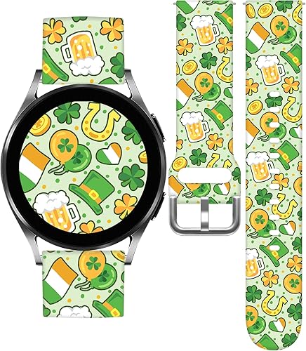Vista 17 de Correas de reloj navideñas compatibles con Samsung Galaxy Watch de 1.575 pulgadas, 1.732 pulgadas, 0.787 pulgadas, correa de silicona de repuesto