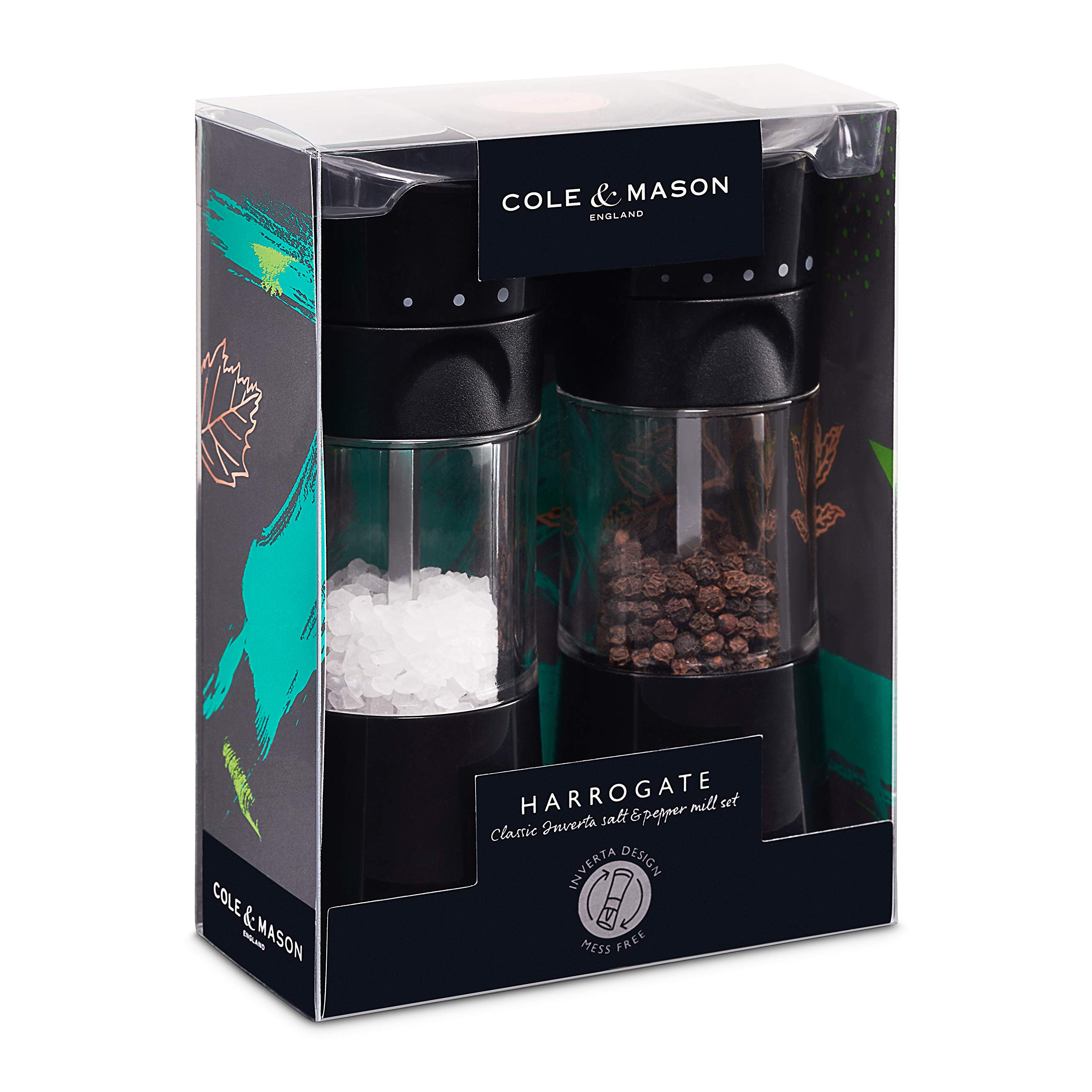 Cole & Mason H306498 Harrogate Black Salt and Pepper Mills Classic