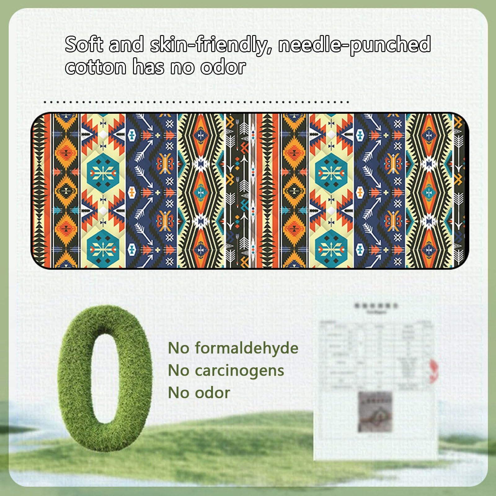 Coperta Picnic Impermeabile Pieghevole 5 Strati Campeggio Con Tracolla Per Escursioni Sull'erba E Viaggi-Grey