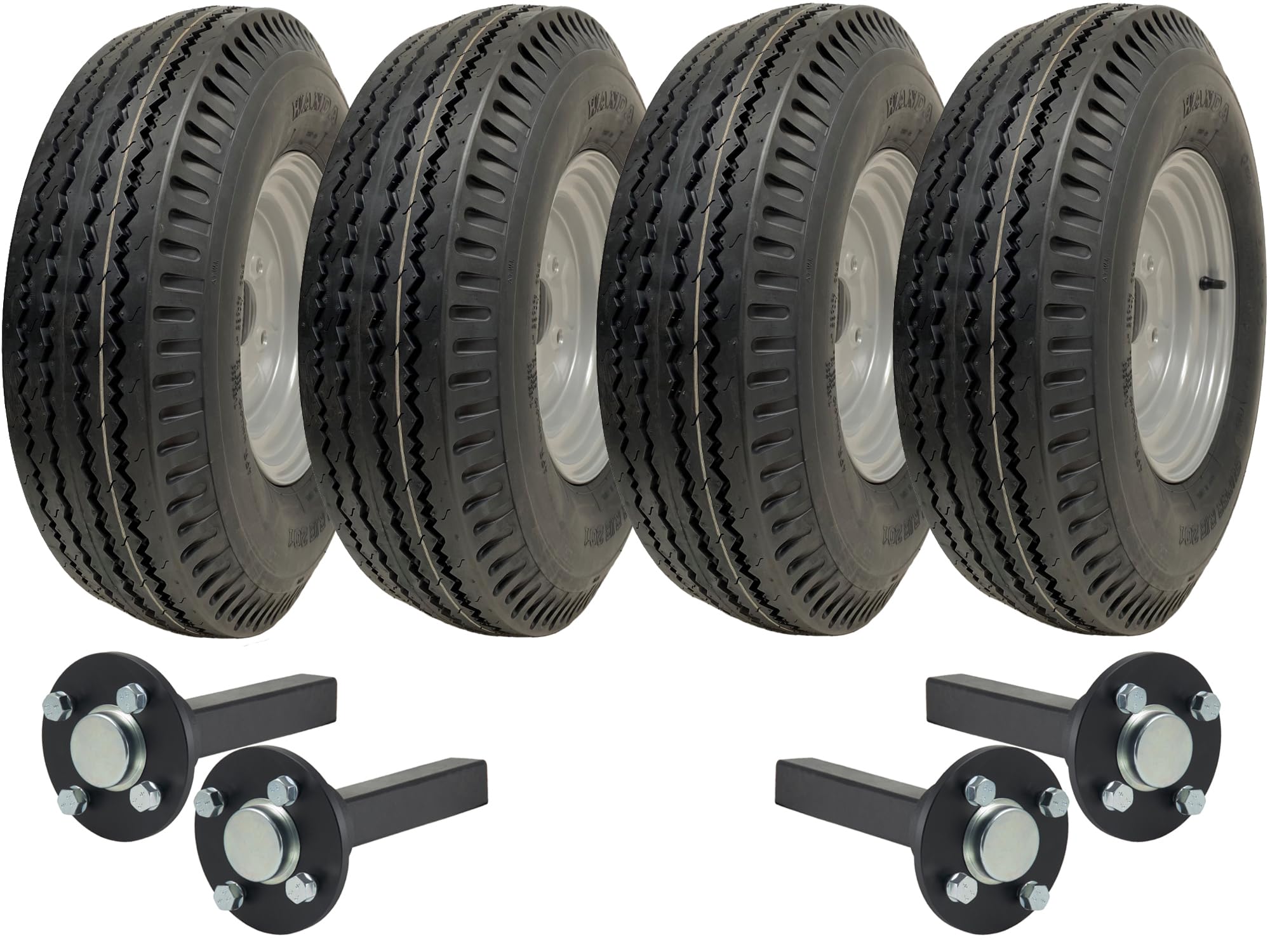 5.00-10 Zestaw do przyczep dwuosiowych 4ply WANDA P802 TRAILER Koła, piasty i zwrotnice