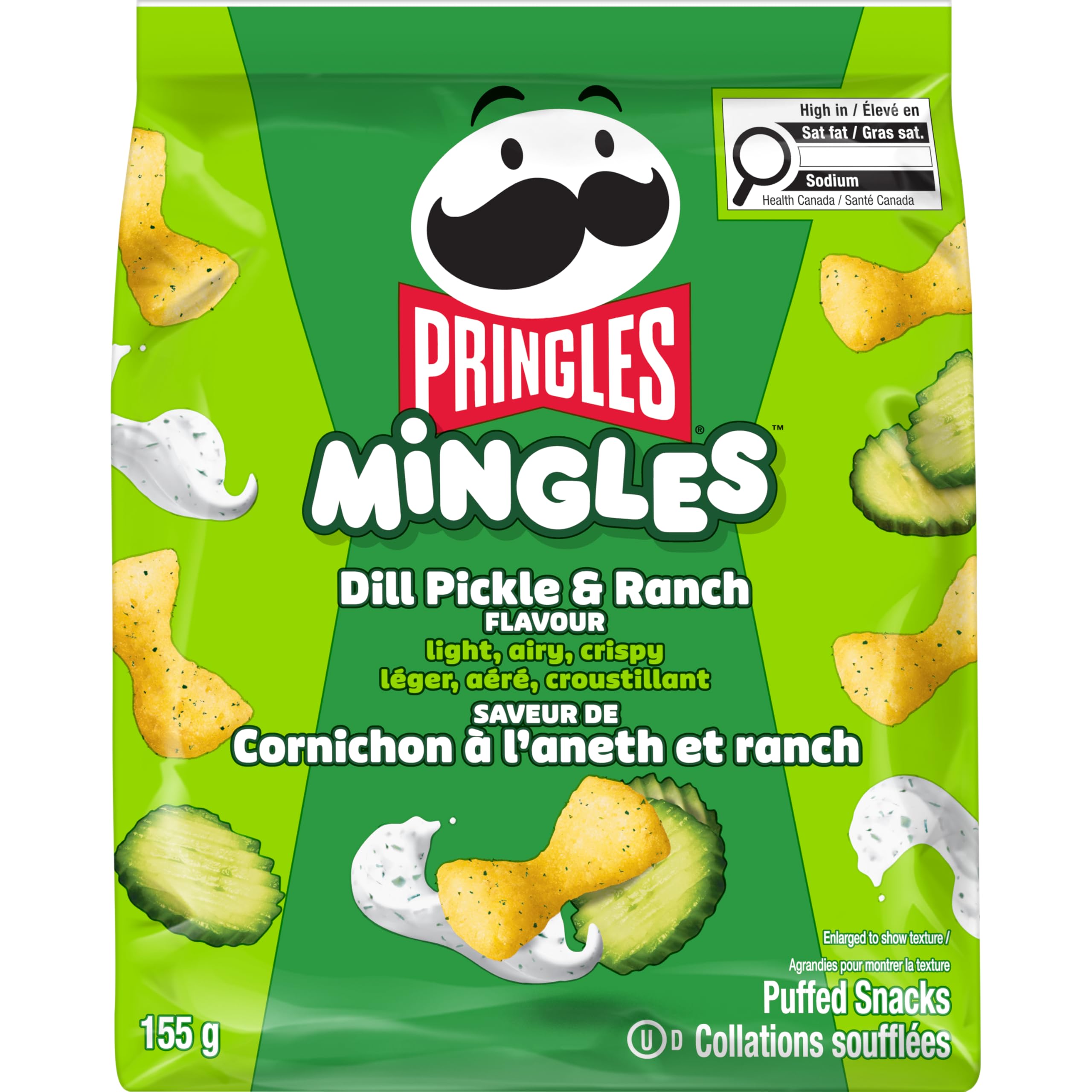 Pringles Mingles Dill Pickle & Ranch Flavour 155g (6 Count